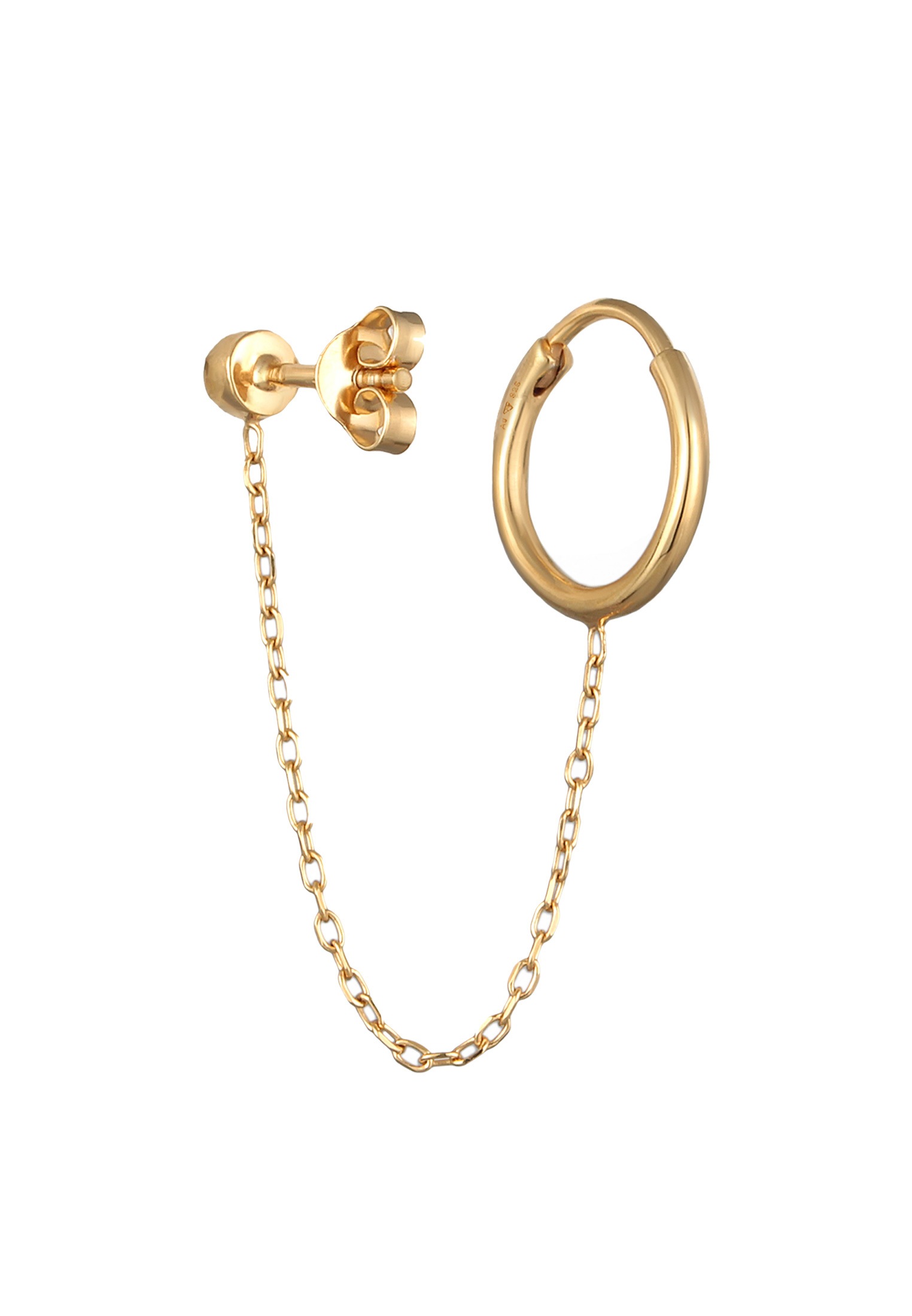 Elli Ohrklemme »Ohrringe Doppelter Piercing 2-Loch Ohrring 925 Silber«