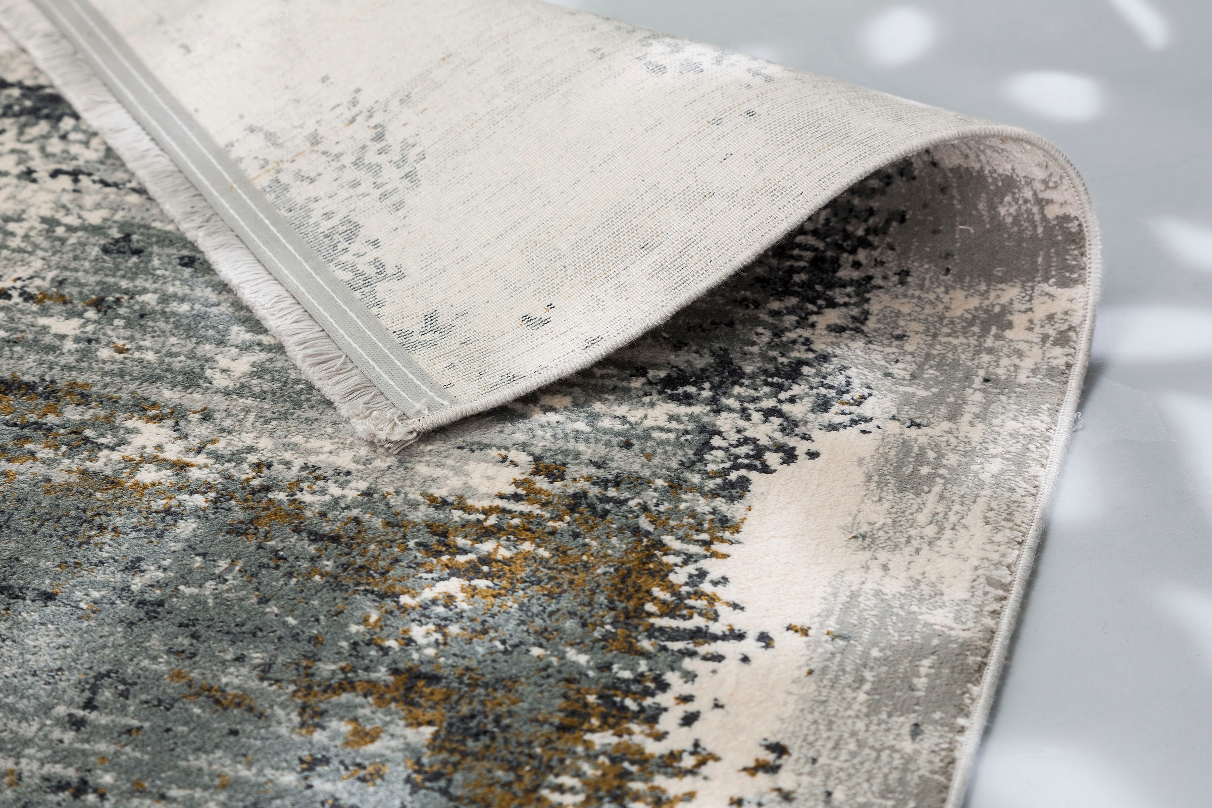 ASTRA Teppich »Julia 201«, rechteckig, 6 mm Höhe, Kurzflor, mit Fransen, Wohnzimmer