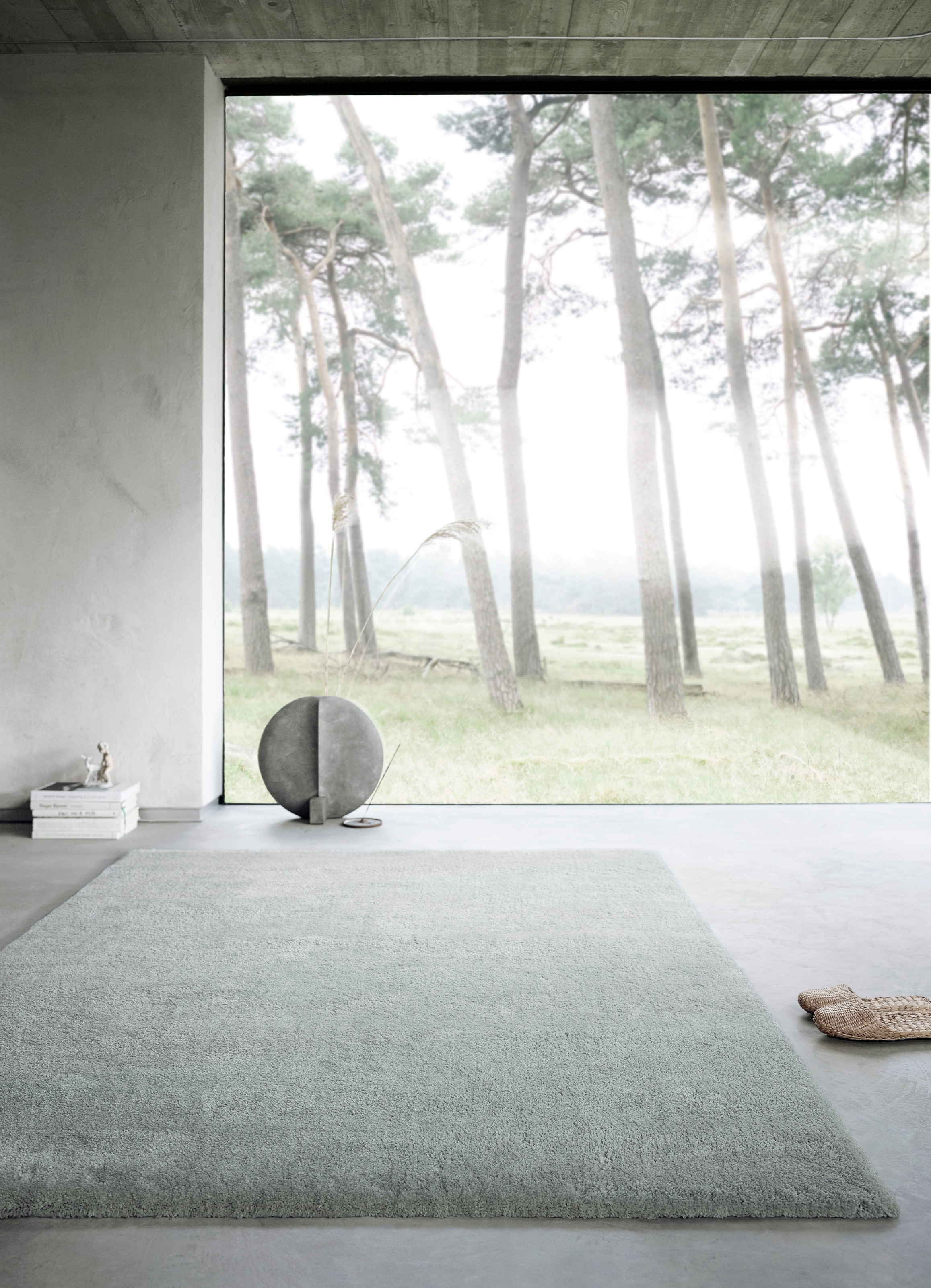 Wecon home Basics Hochflor-Teppich »Emilia«, rechteckig, 25 mm Höhe, Wohnzimmer