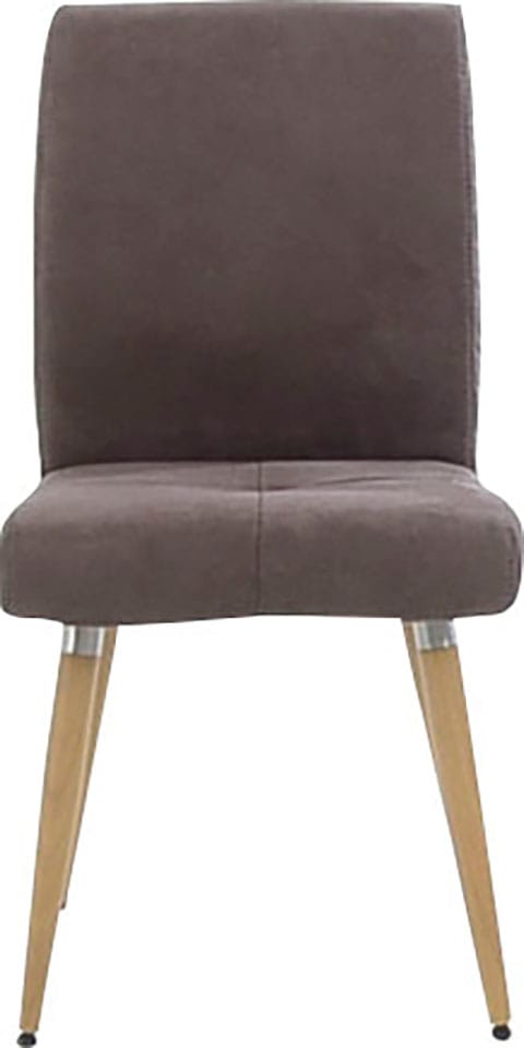 K+W Komfort & Wohnen 4-Fußstuhl »6411« () mit Sitzsteppung, Edelstahlgriff am Rücken, Massivholzbeine