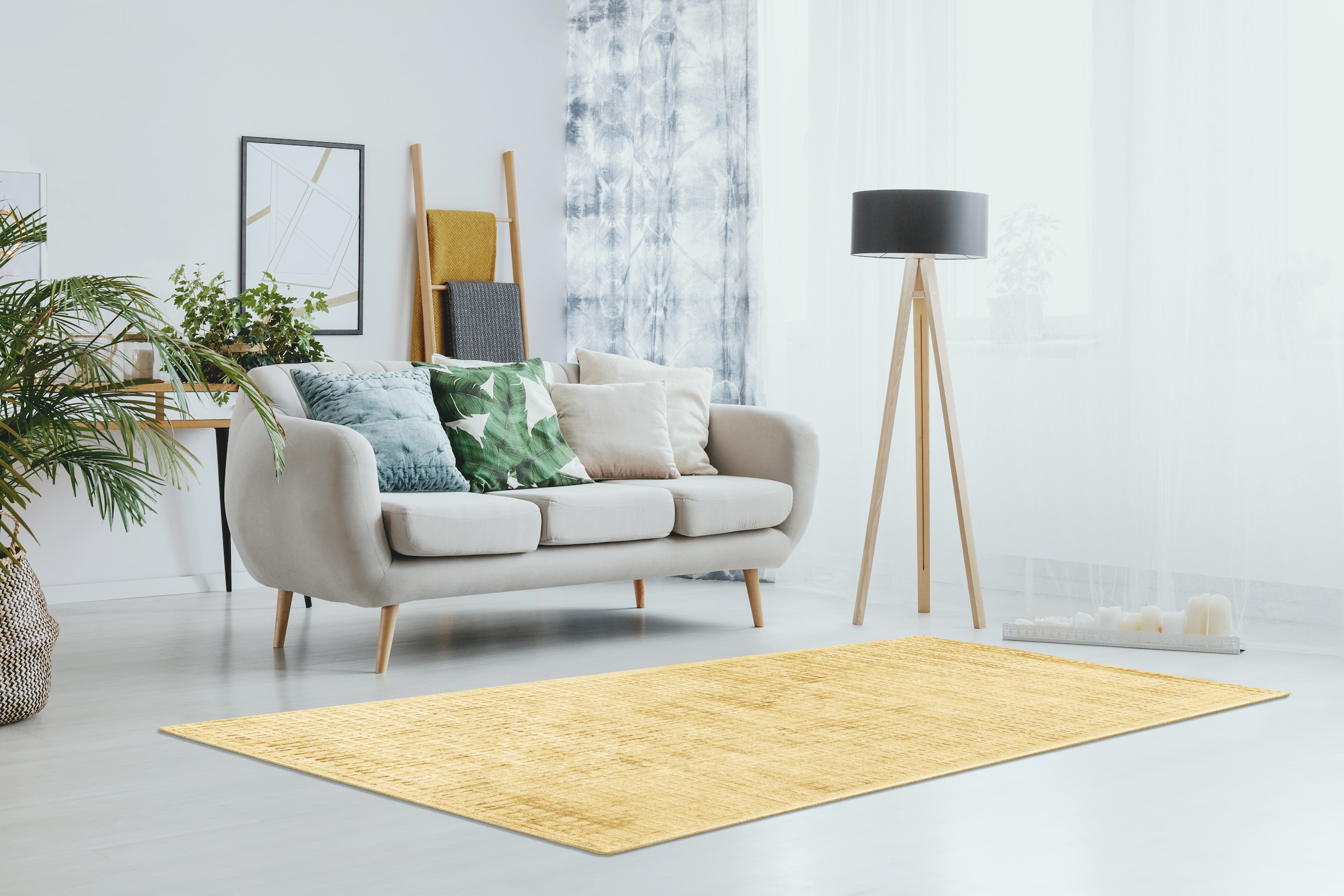 Padiro Teppich »Karma 125« rechteckig 8 mm Höhe Handgewebter Teppich mit 3D-Design, weiche Haptik, pflegeleicht