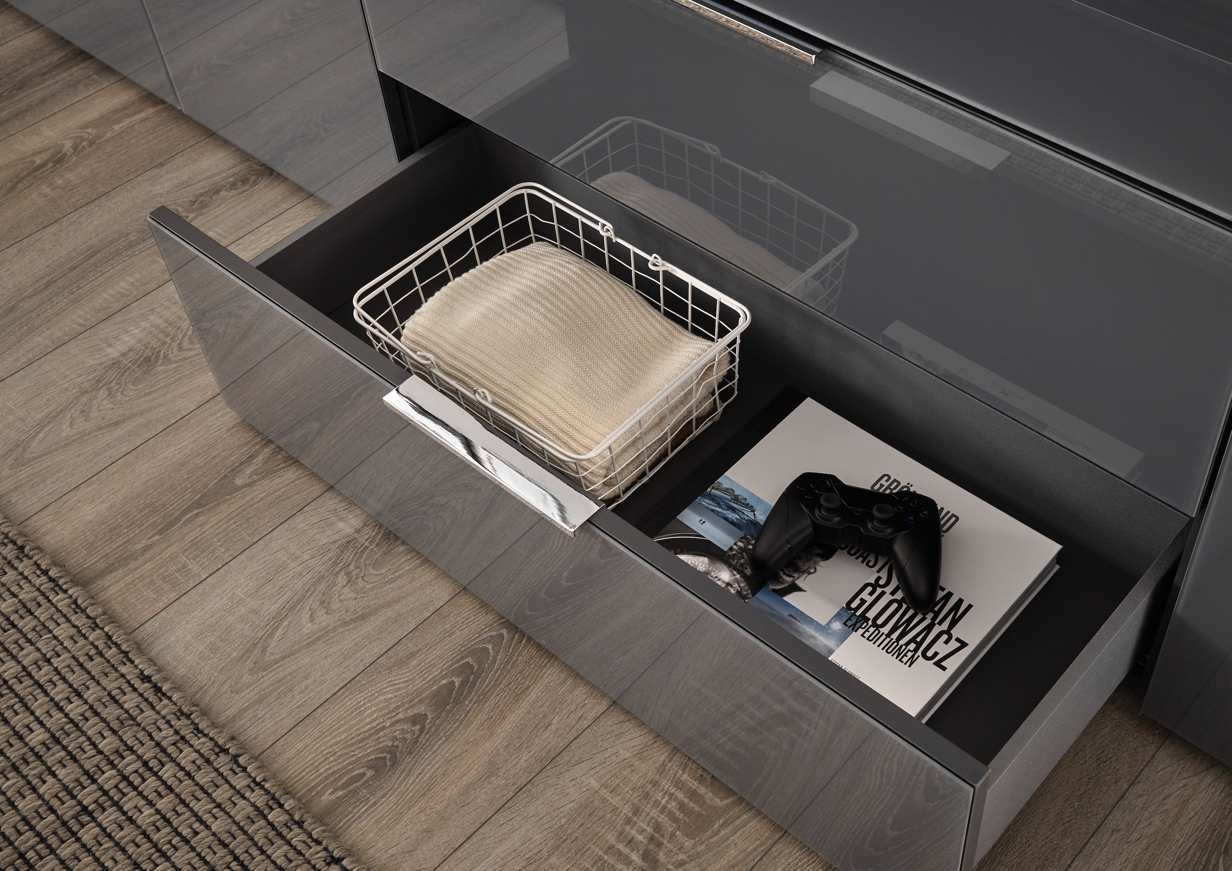 HBZ Kommode »Santorin, BxHxT 180x99x40 cm«, (1 St.), Breite 180cm, Softclose für Türen und Schubkästen, Melaminbeschichtung
