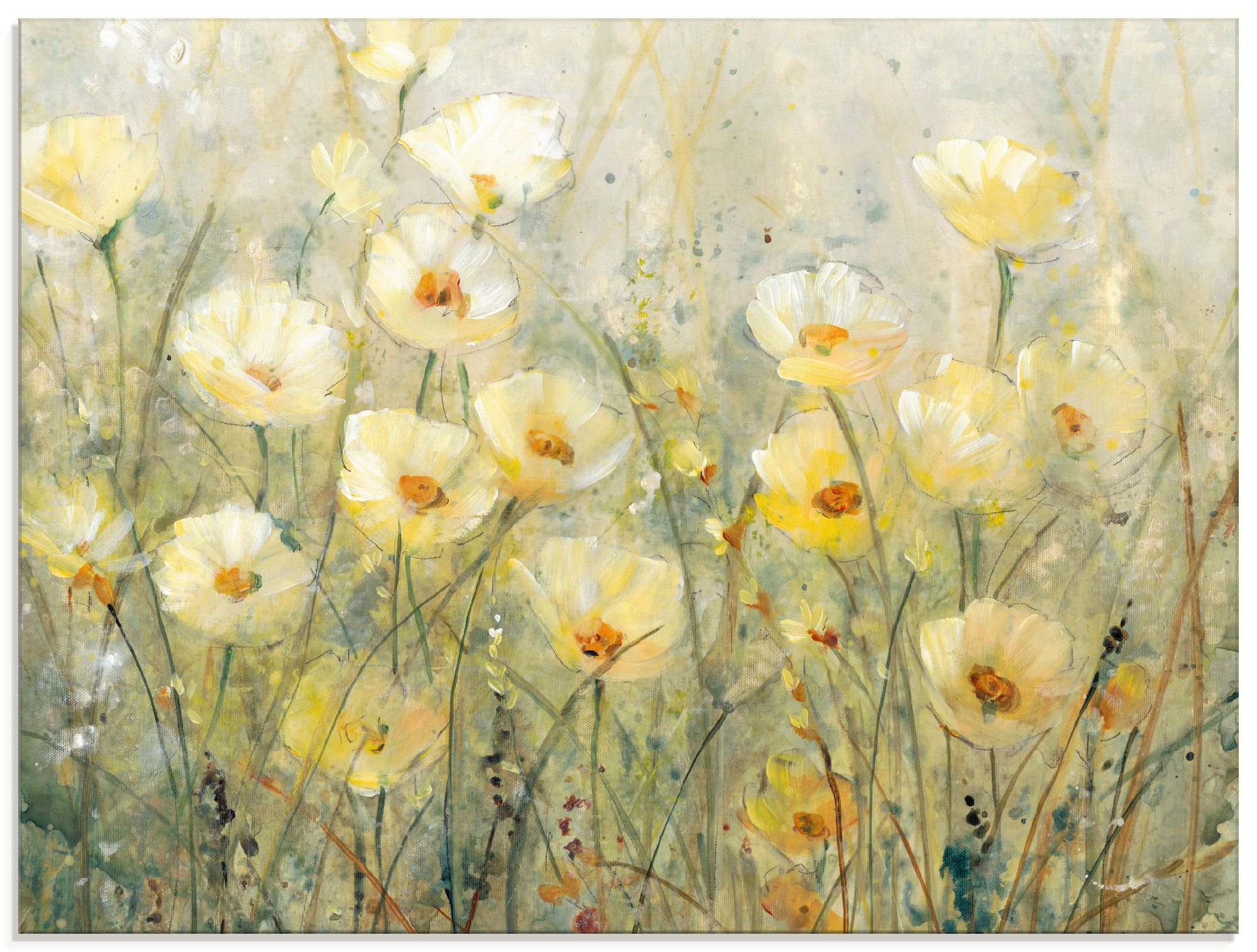 Artland Glasbild »Sommer in voller Blumenwiese, St.), auf kaufen I«, Raten verschiedenen Blüte (1 in Größen
