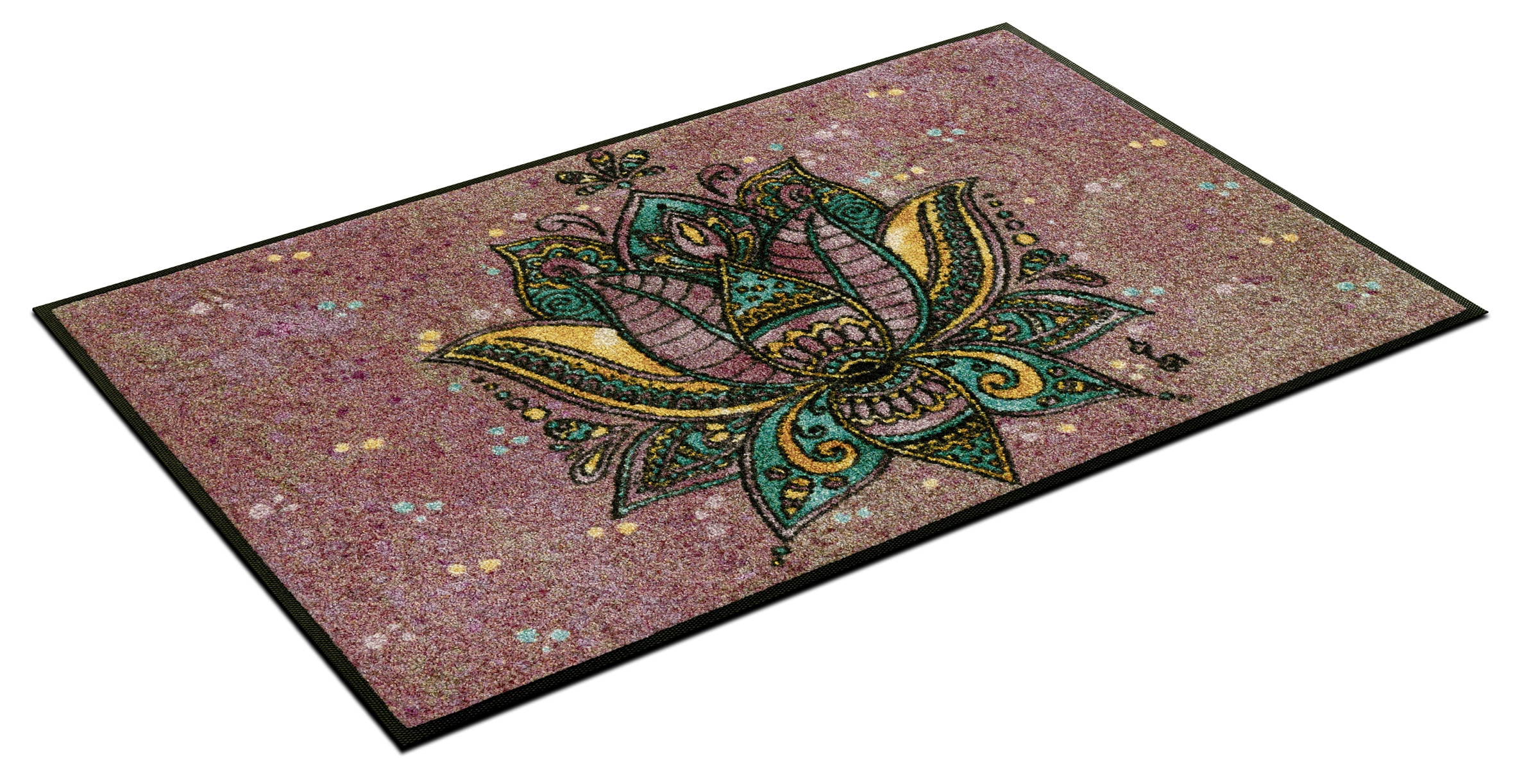 wash+dry by Kleen-Tex Fußmatte »Lotus Blossom« rechteckig 7 mm Höhe