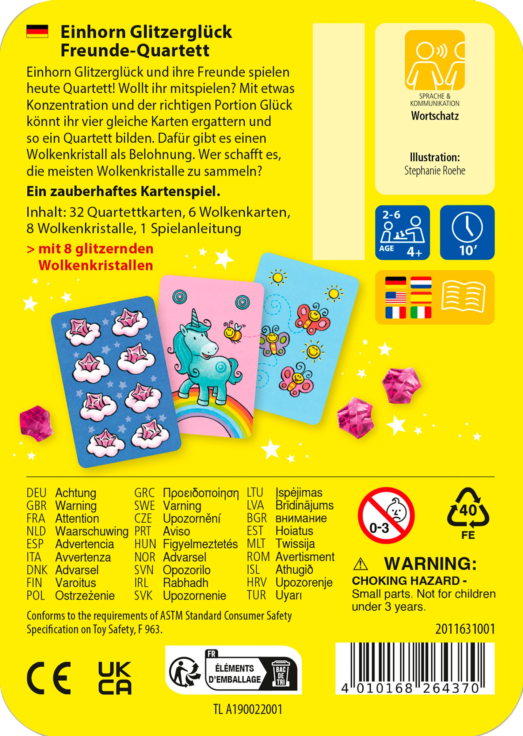 Haba Spiel »Einhorn Freunde-Quartett«, Made in Germany