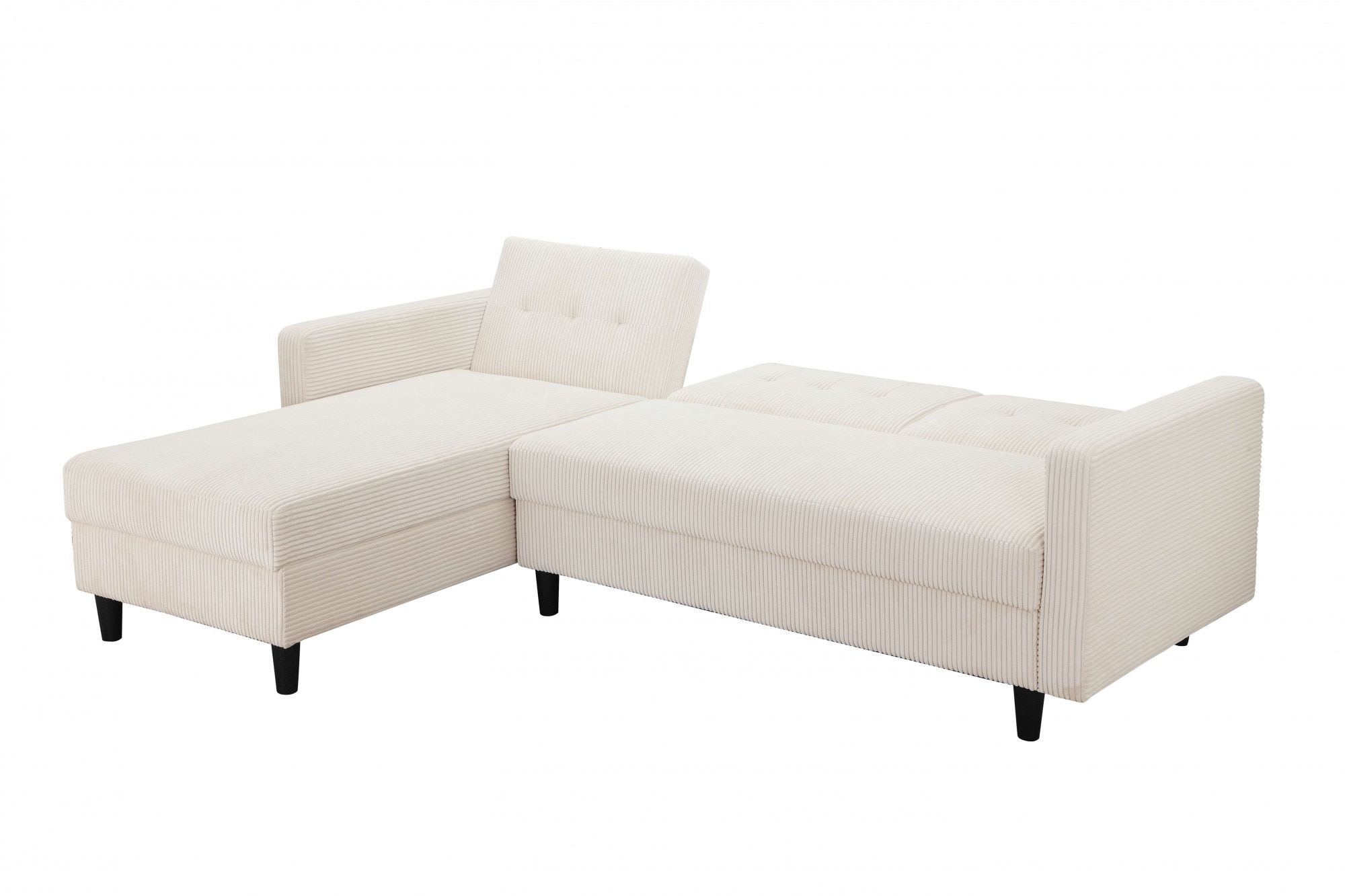 Dorel Home Ecksofa »Hartford II«, mit Bettfunktion und Stauraum, Recamiere beidseitig montierbar