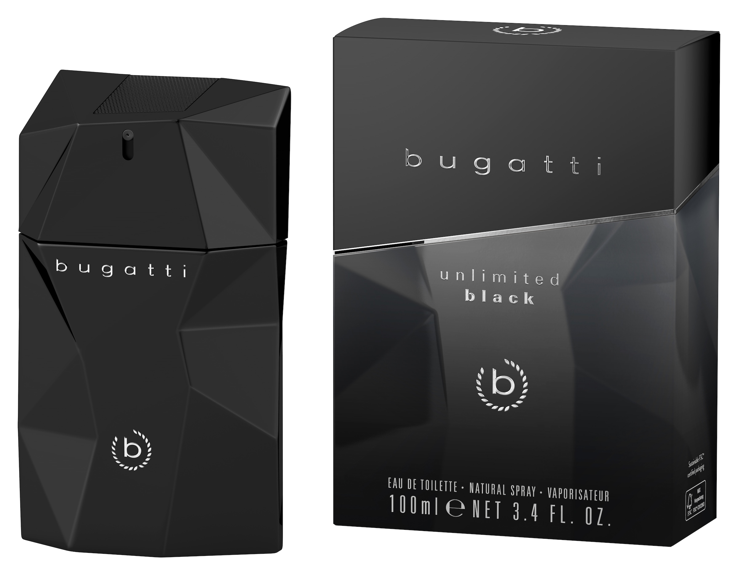 bugatti Eau de Toilette »bugatti unlimited black for him EdT 100ml«