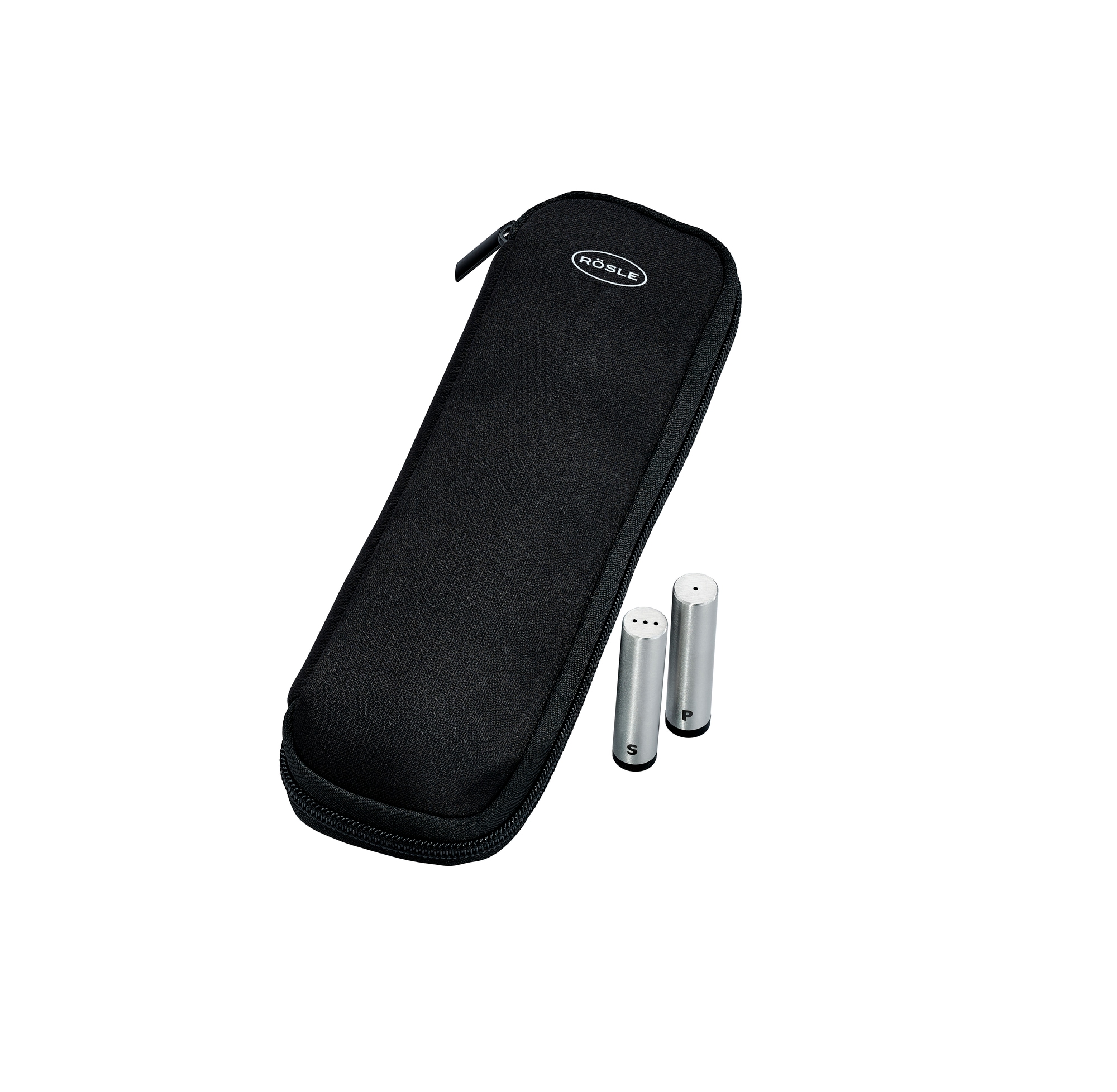 RÖSLE Salz- / Pfefferstreuer »Salz- und Pfeffer Set FLEXX 2GO« inklusive Bestecktasche