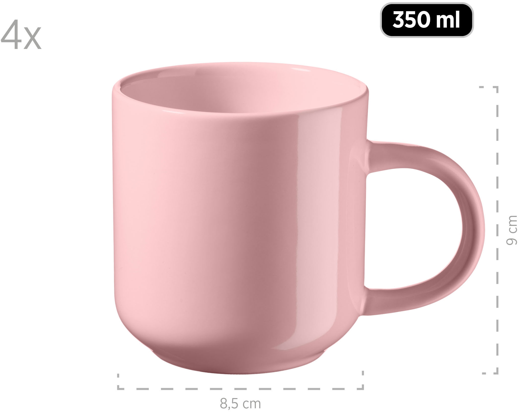 my home Kombiservice »Kosima« 16 Teile, Geschirrset für 4 Personen