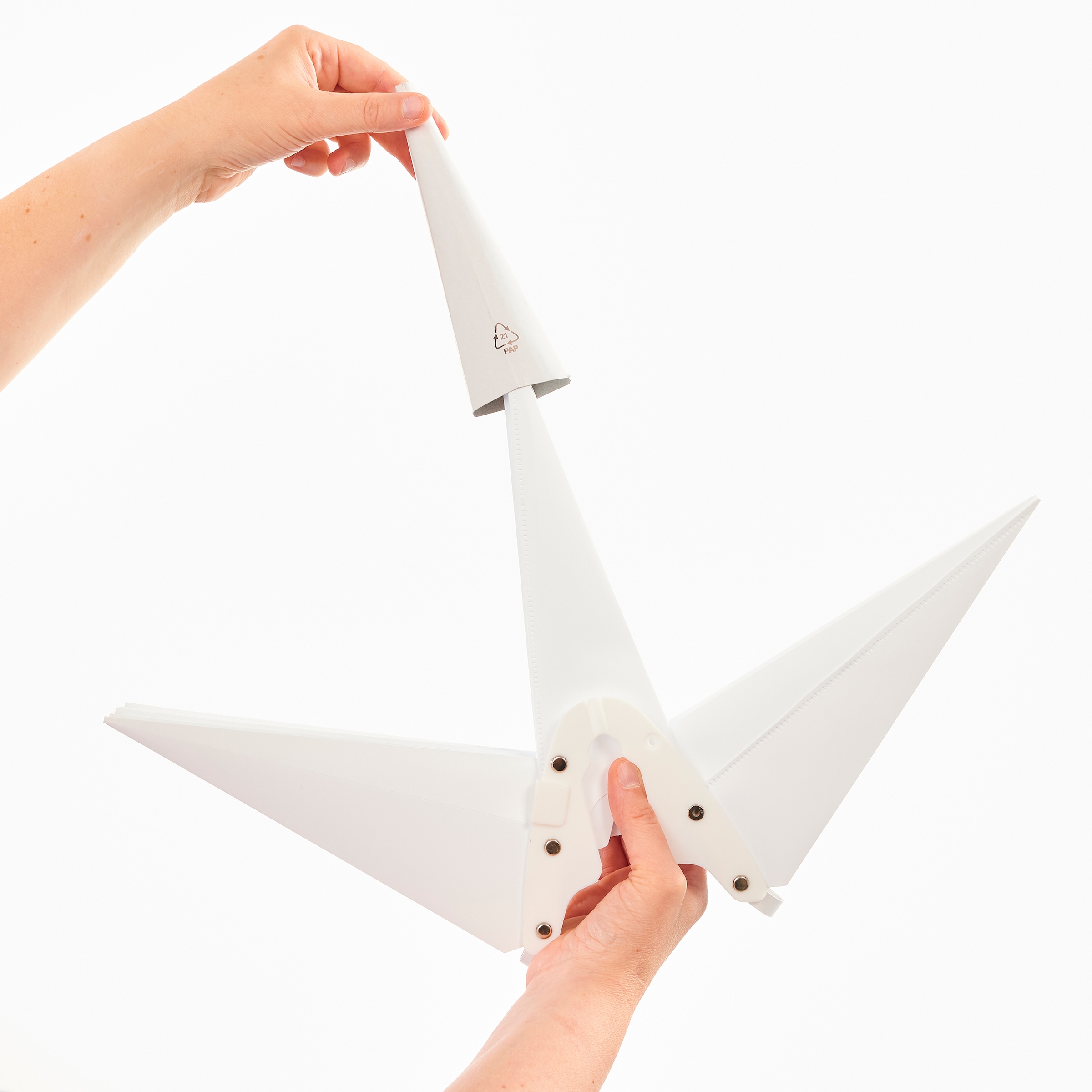 my home LED-Hängeleuchte »Visia« LED-Modul 1 Stk. Warmweiß 3D LED Stern mit Erdspieß, weiß, einfache Installation mit Erdspieß