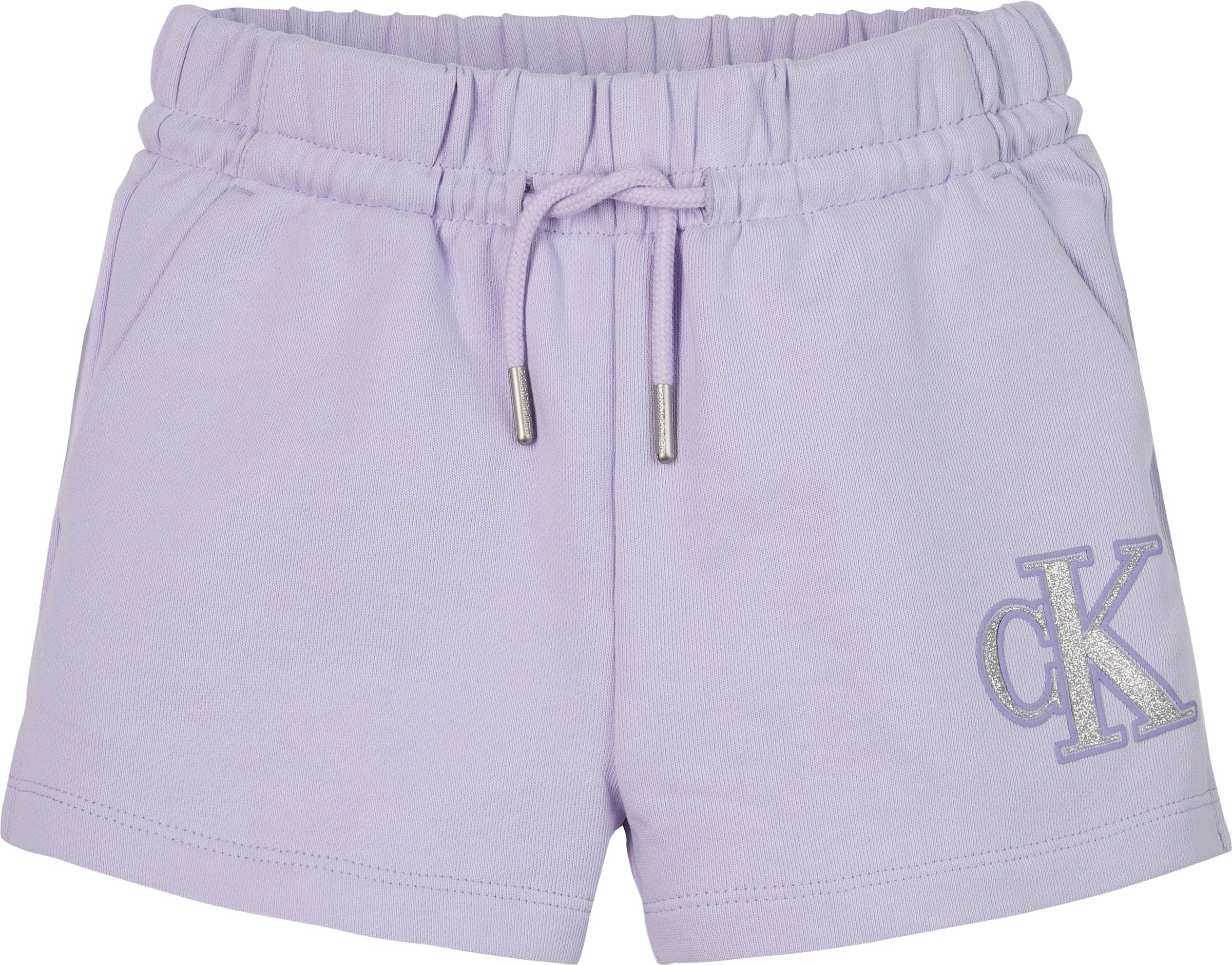 Calvin Klein Jeans Shorts »METALLIC CK SHORTS«, mit glänzendem Logo