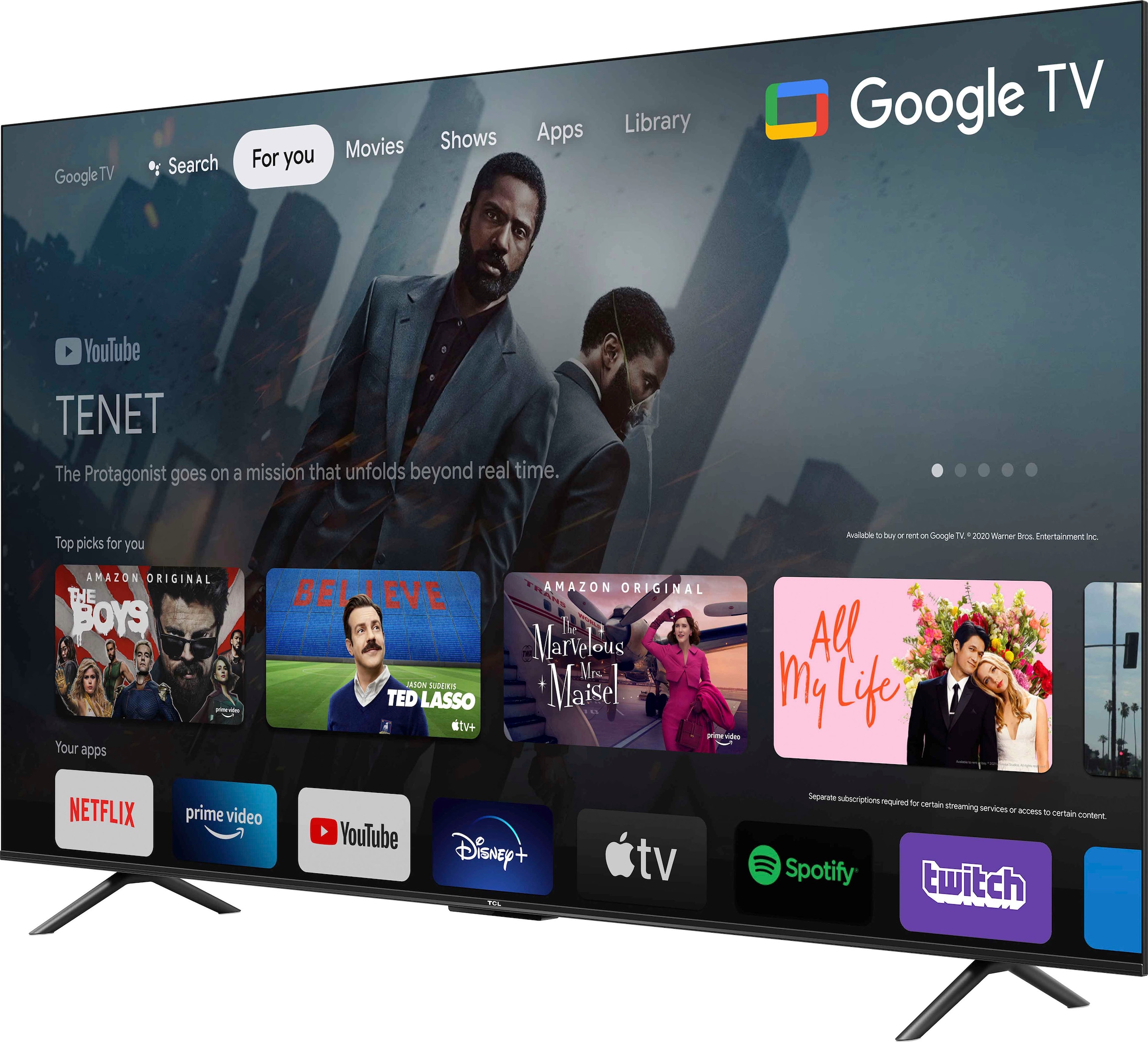 TCL LED-Fernseher »75P631X2«, 4K Ultra HD, Android TV-Google TV-Smart-TV