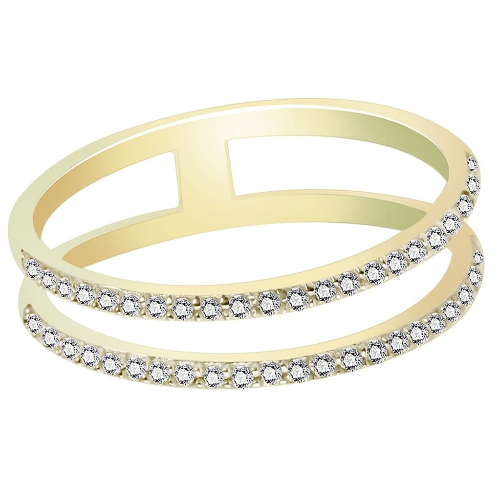 Adelia´s Fingerring »Adelia's Damen Ring aus 333 Gold mit Zirkonia«