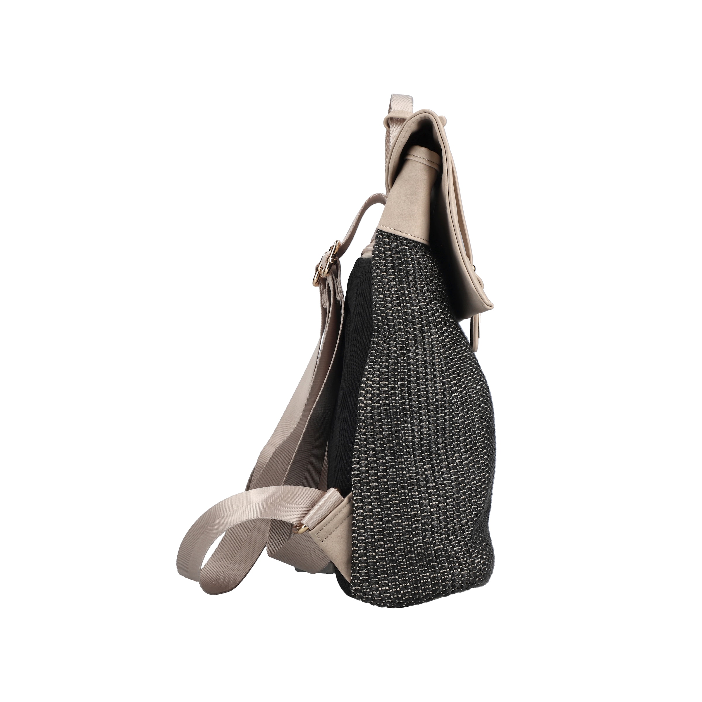 Rieker Cityrucksack Damen Freizeitrucksack mit kontrastfarbigem Überschlag