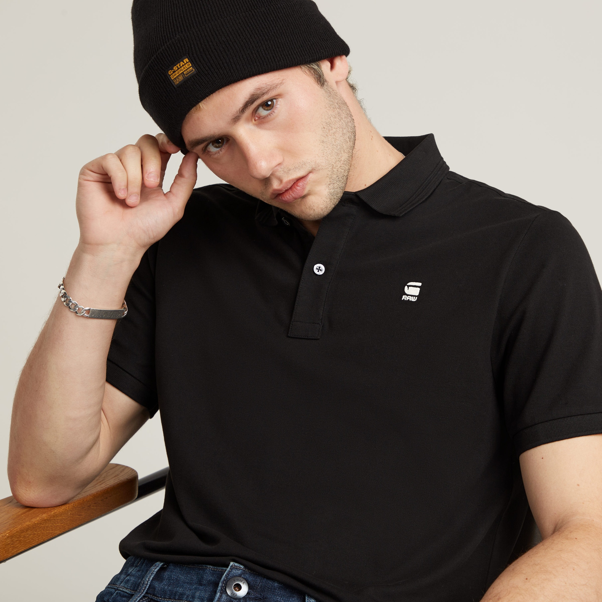 G-STAR Poloshirt »Dunda slim fit«, Logoprägung auf der Brust