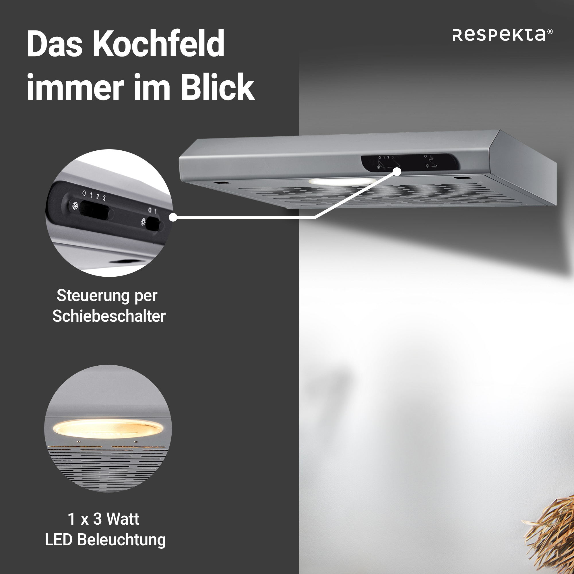 RESPEKTA Unterbauhaube »DH 540 IXL«, 50 cm