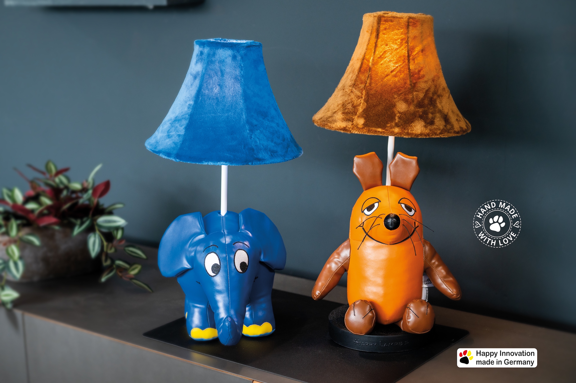 Happy Lamps for smiling eyes LED Tischleuchte »Der Elefant« GU 5,3 1 Stk. Warmweiß Hochwertig, Einzigartig, Zertifiziert