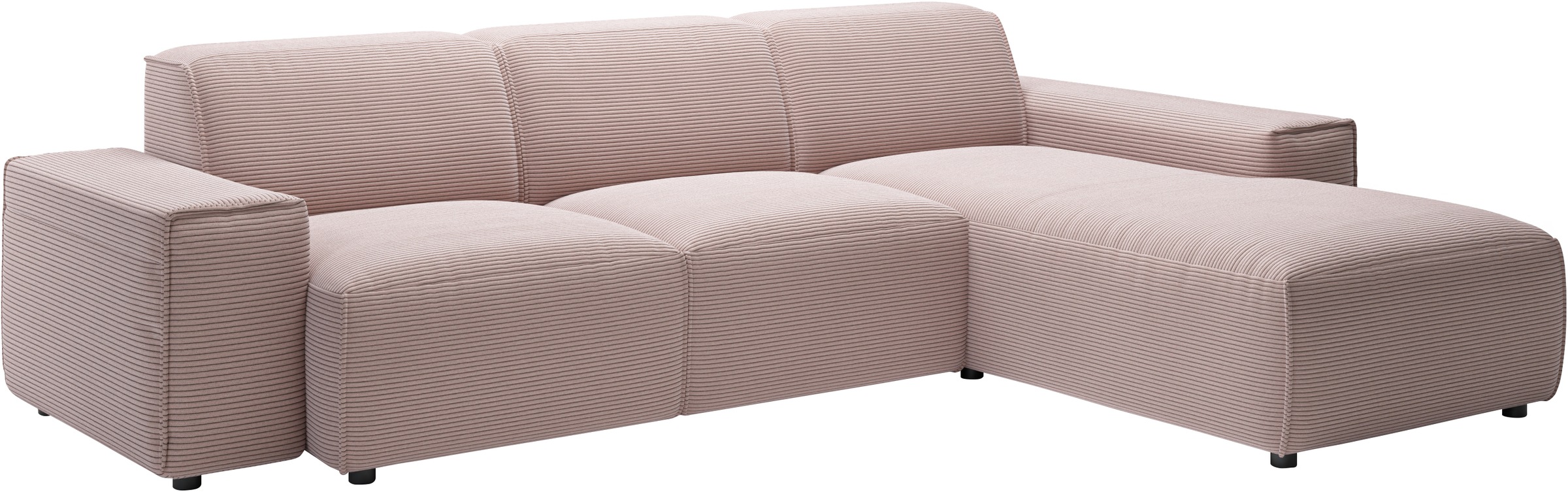 andas Ecksofa »Glimminge L-Form auch in Breitcord, Feincord + Easy care-Bezug,«, Breite 264, Zierkissen