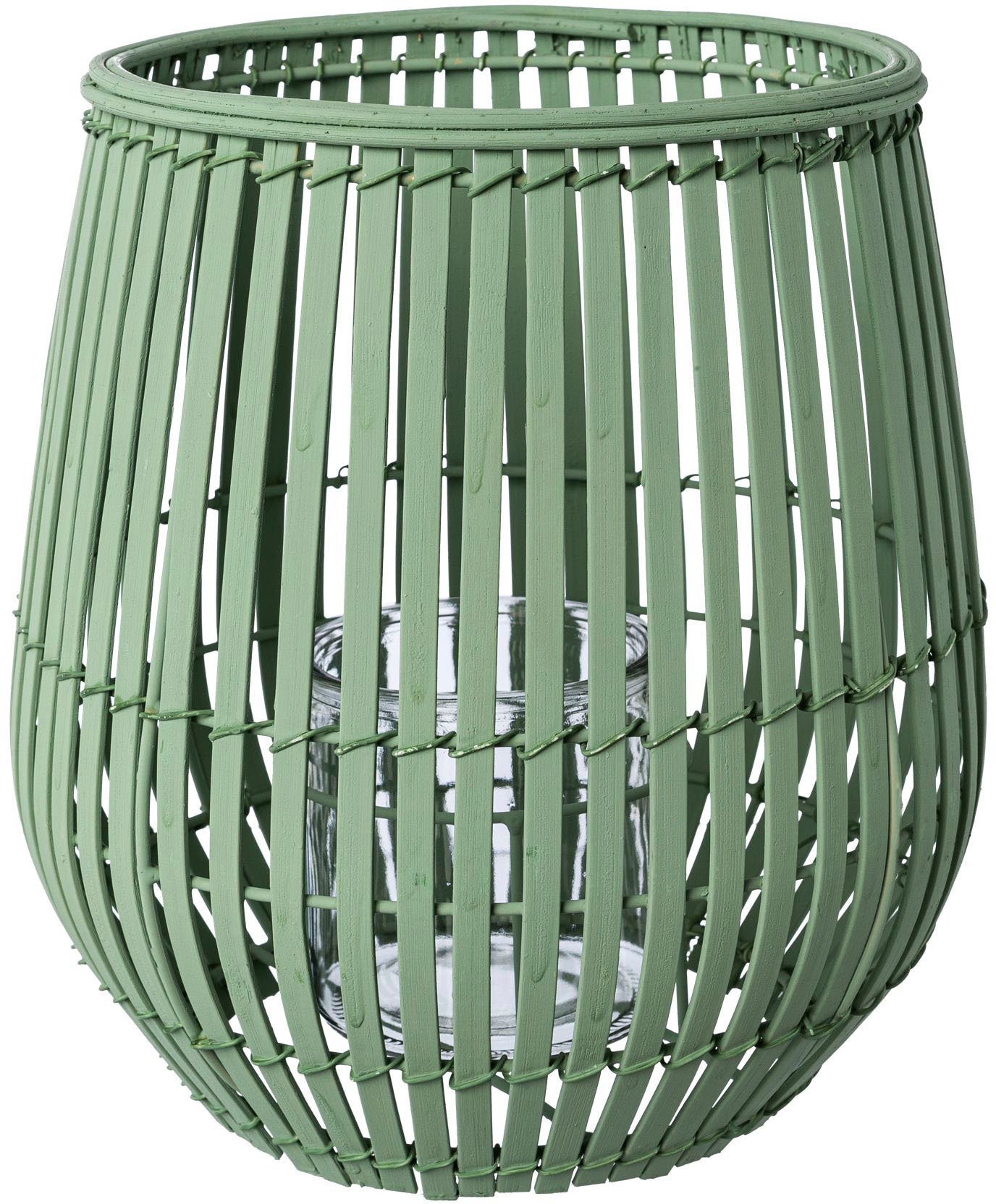 Creativ home Windlicht »Kerzenhalter Bambus«, (1 St.), Höhe ca. 25 cm