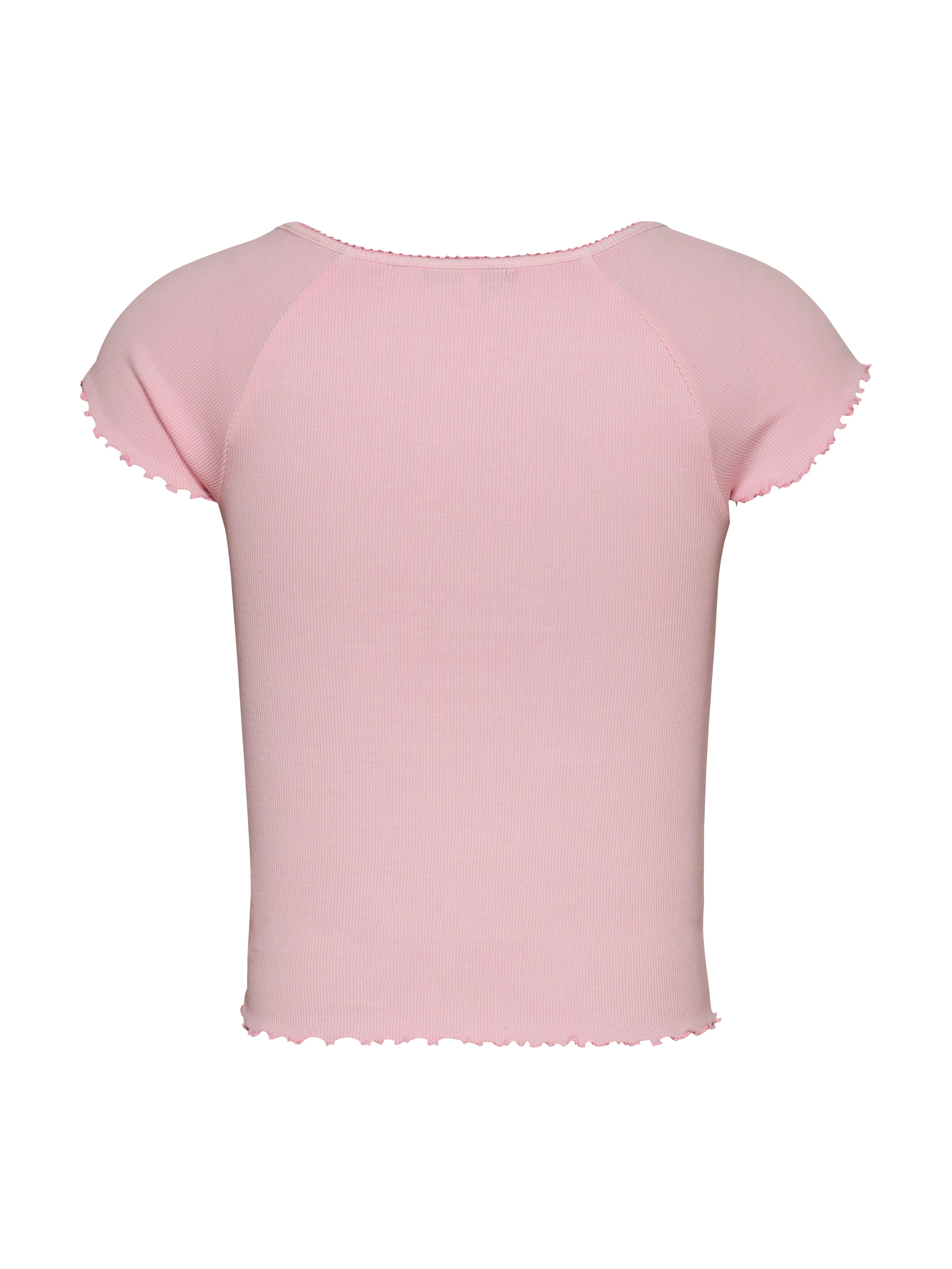 Tommy Jeans Kurzarmshirt »TJW SLIM VNECK GMD RIB SS«, mit Rollkanten, im femininen Stil