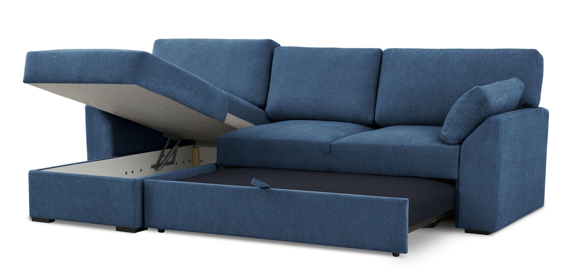 Home affaire Ecksofa »Citry«, Breite 246 cm, Chenille, Bettfunktion, Bettkasten, L-Form