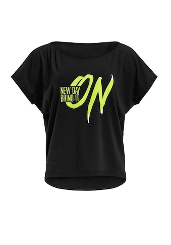 Winshape Oversize-Shirt »MCT002 ultra leicht«, mit Neon gelbem Glitzer-Aufdruck kaufen