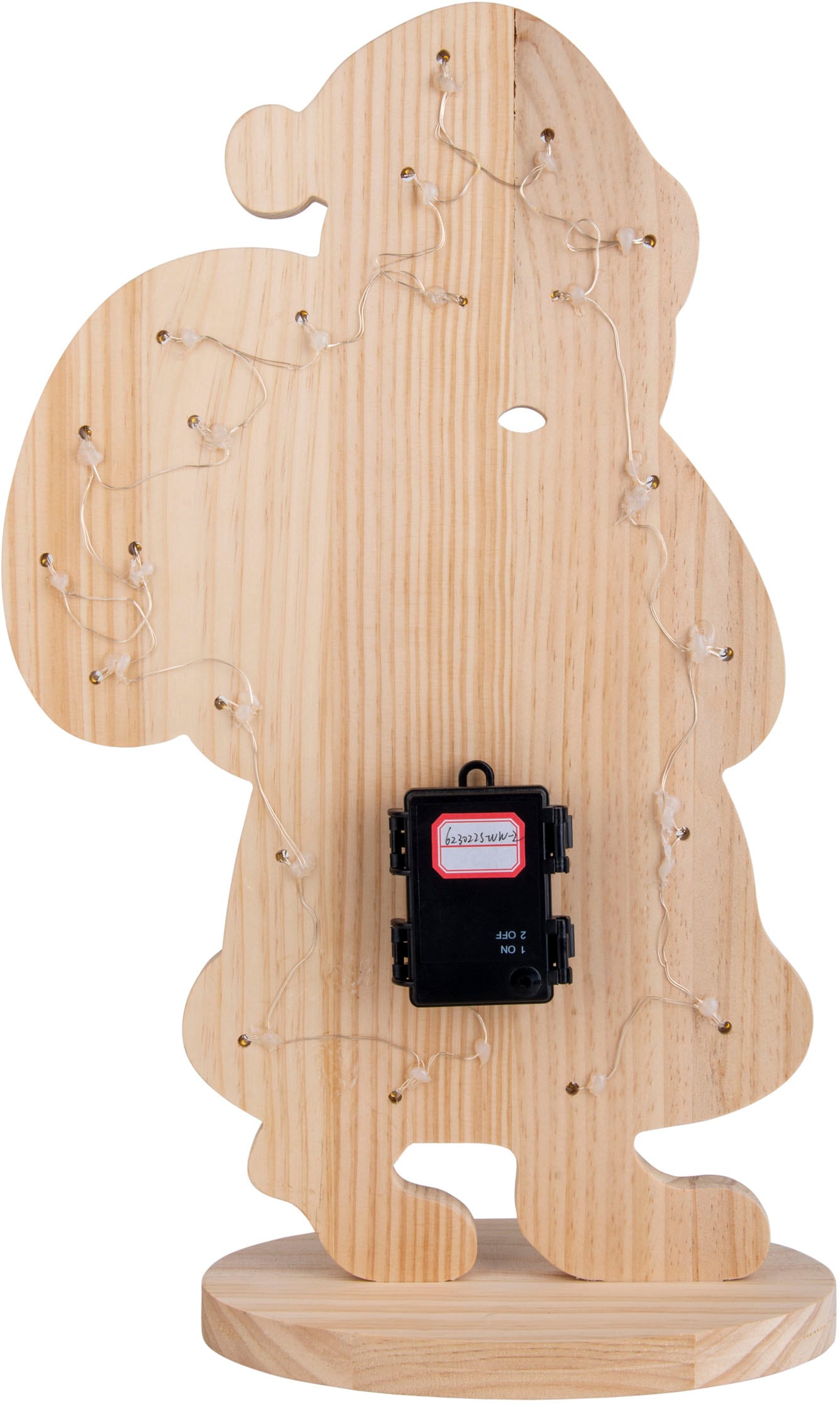 näve LED Dekoobjekt »Santa, Weihnachtsdeko aus Holz«, Holz-Stehleuchte, Höhe  ca. 80 cm, Batteriebetrieben online kaufen | mit 3 Jahren XXL Garantie