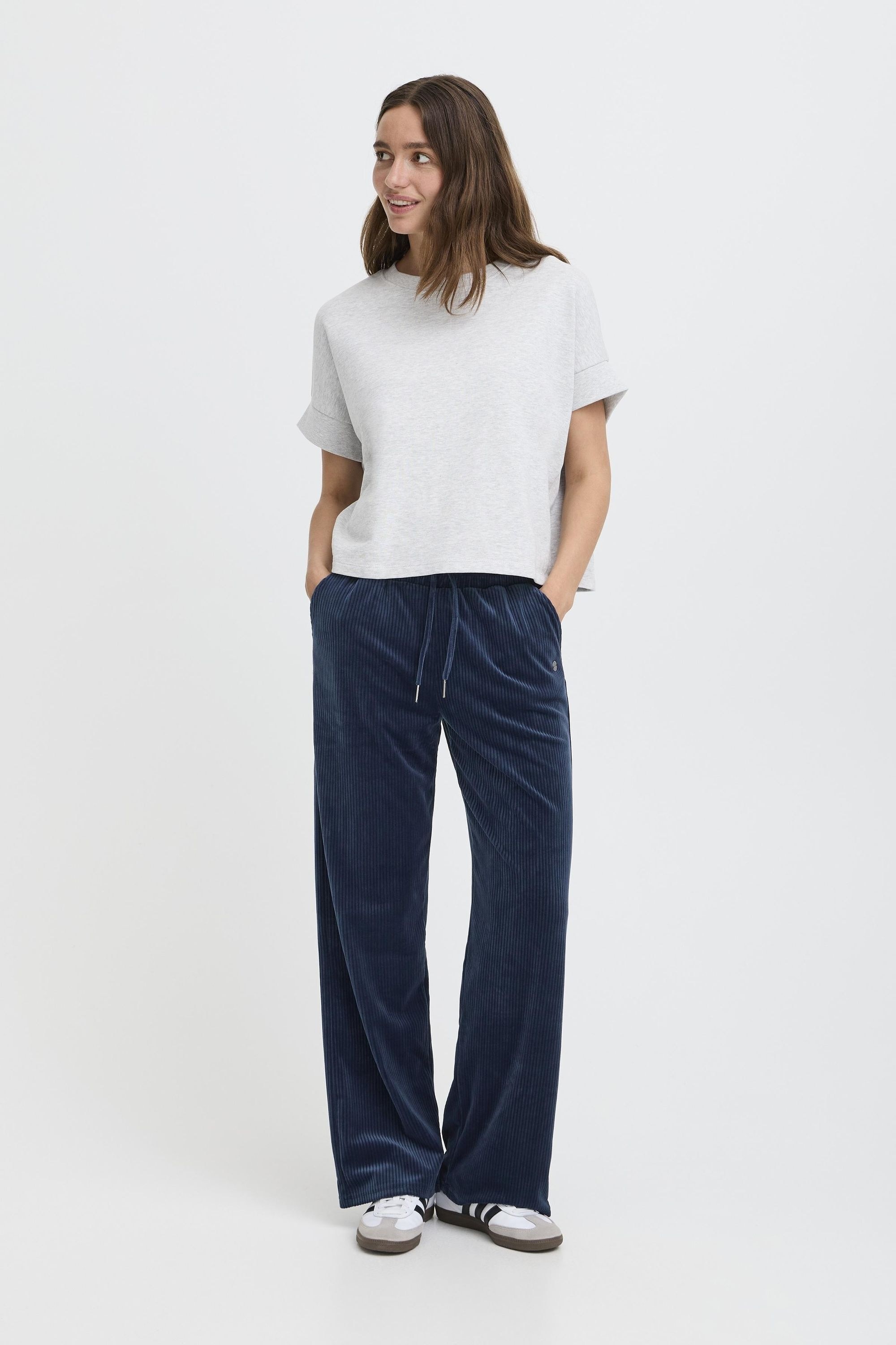 OXMO Loungehose »Loungehose OXEBBA WIDE LEG«