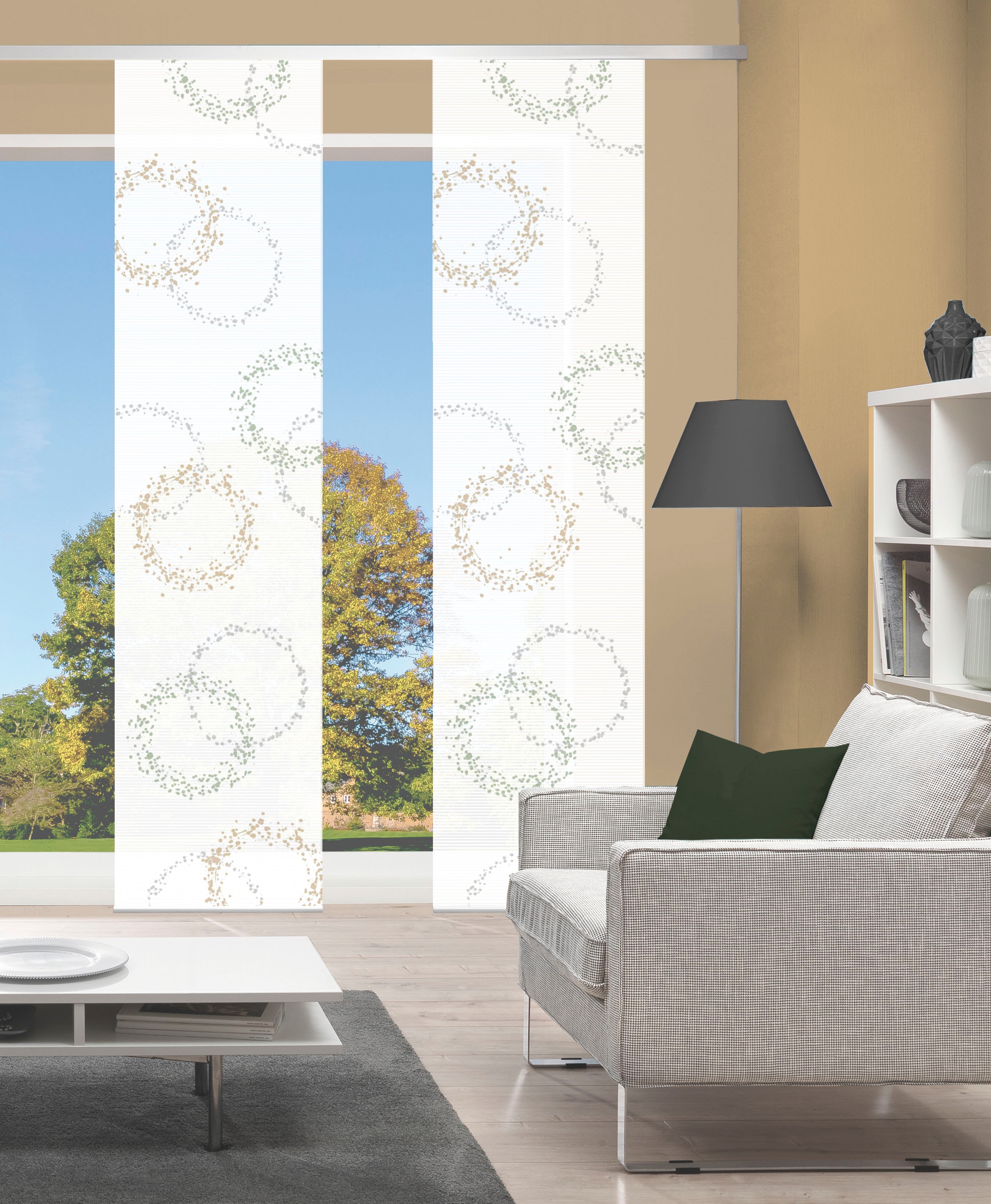 Vision S Schiebegardine »AINUR 2er SET« Paneelwagen 2 Stk. tlg. Schiebevorhang Digidruck 2er Set AINUR