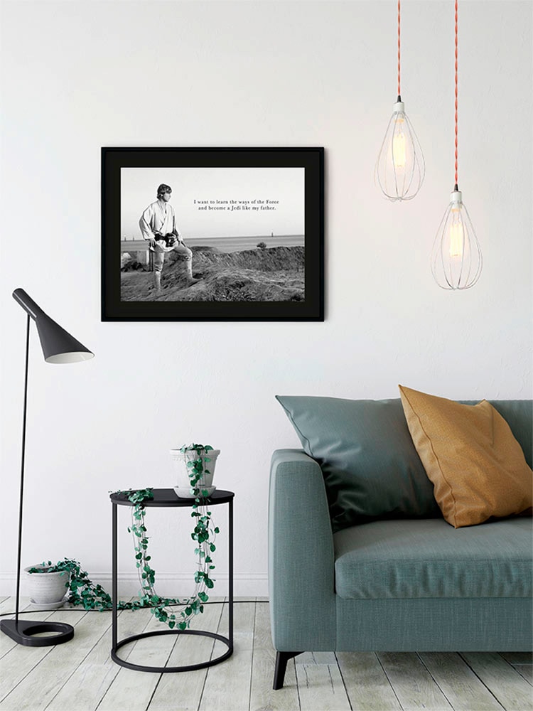 Komar Bild »Star Wars Classic Luke Quote« Star Wars 1 Stk. tlg. Wandbild zur Dekoration im Kinderzimmer - ohne Rahmen