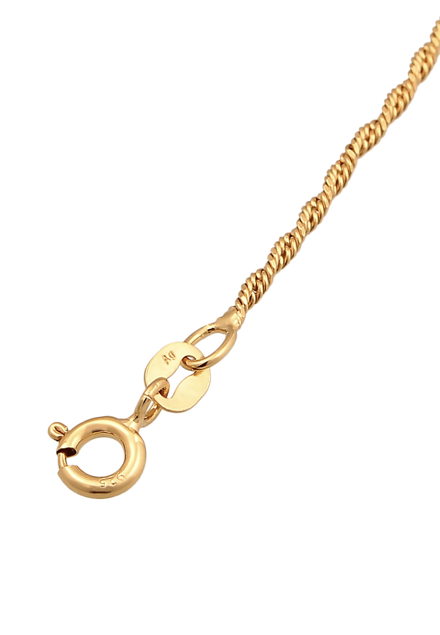 Elli Fußkette »Fußschmuck mit Smile Face Kristalle 925 Silber«