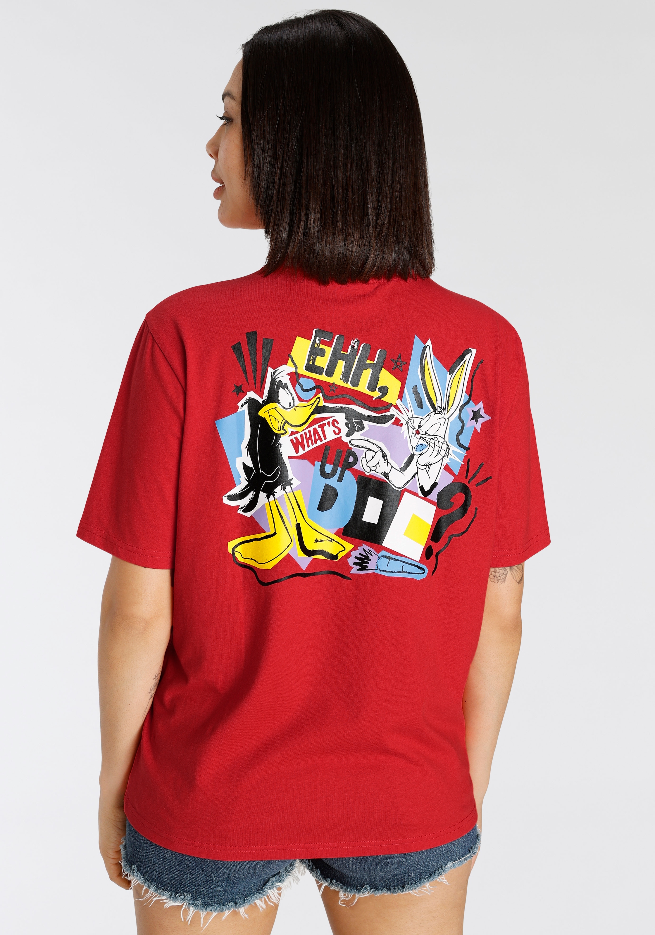 Capelli New ♕ Comic-Motiv Duffy York Duck Bunny T-Shirt, Bugs mit mit bei