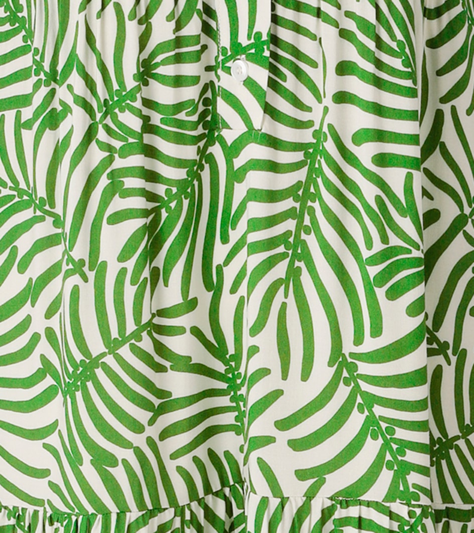 Aniston CASUAL Maxikleid mit großflächigen, grafischen Blättern bedruckt - NEUE KOLLEKTION