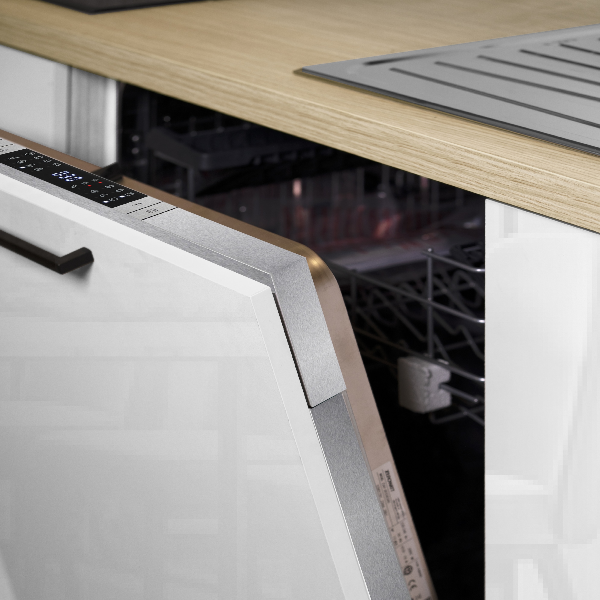 KOCHSTATION Küchenzeile »Luna, Küchenblock, Kücheninsel, Hängeschrank, Made in Italy« 3er-Set, Metallgriffe, Soft-Close-Funktion, inklusive Spüle