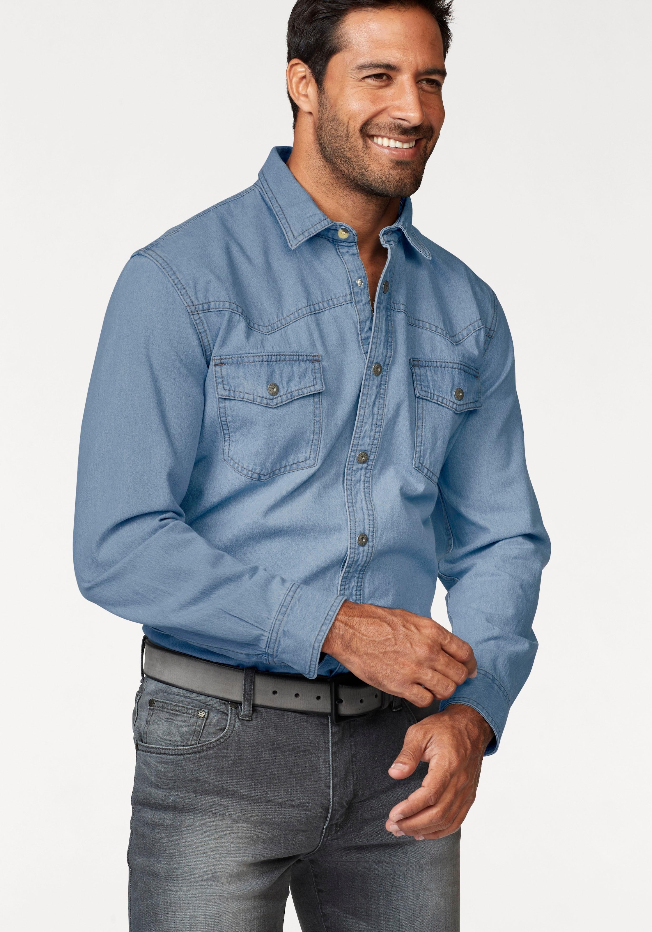 Jeanshemd, Western Stil