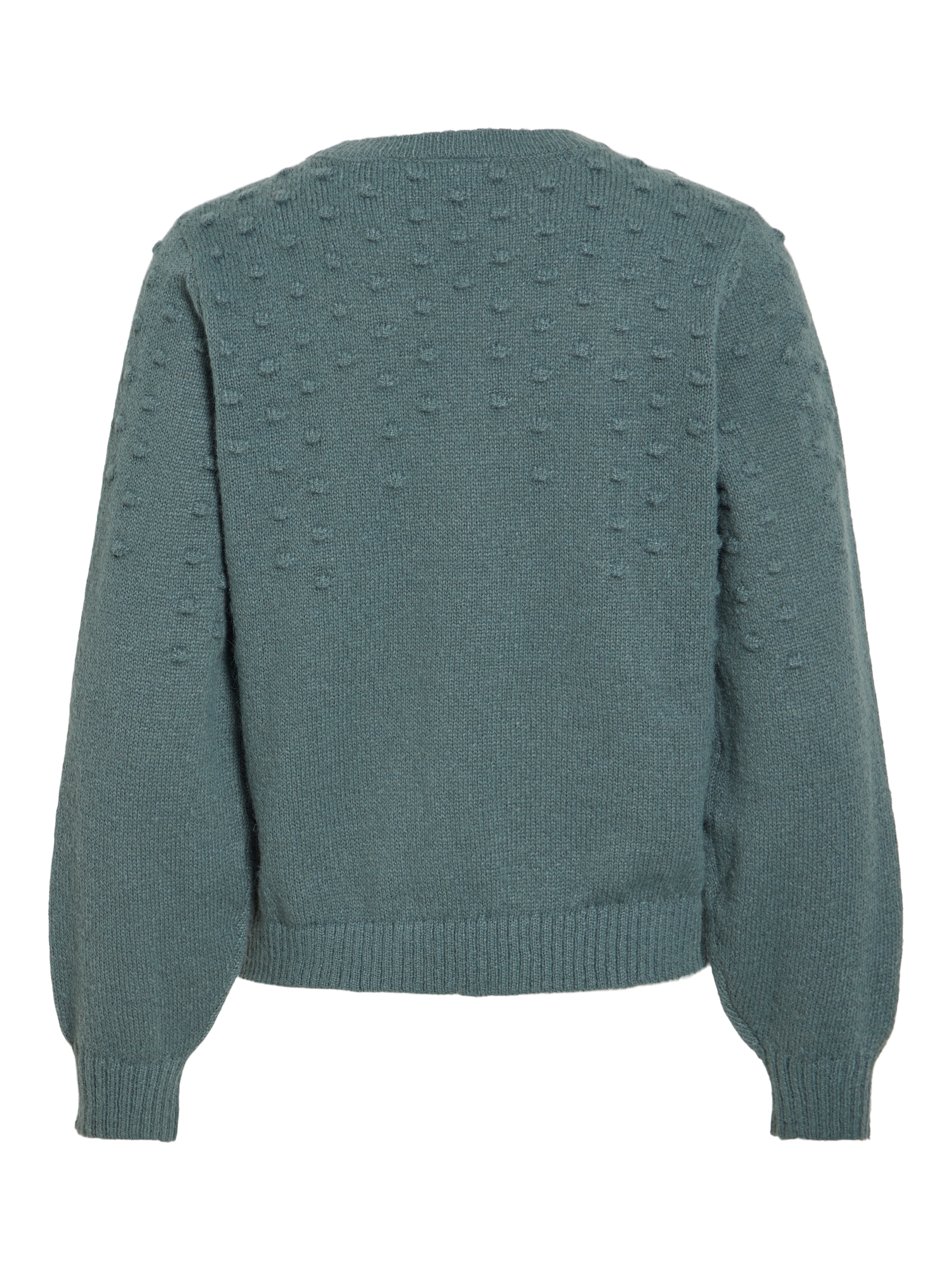 Vila Rundhalspullover »VITULI O-NECK L/S DOT KNIT TOP-NOOS« Kunstfaser, normal geschnitten