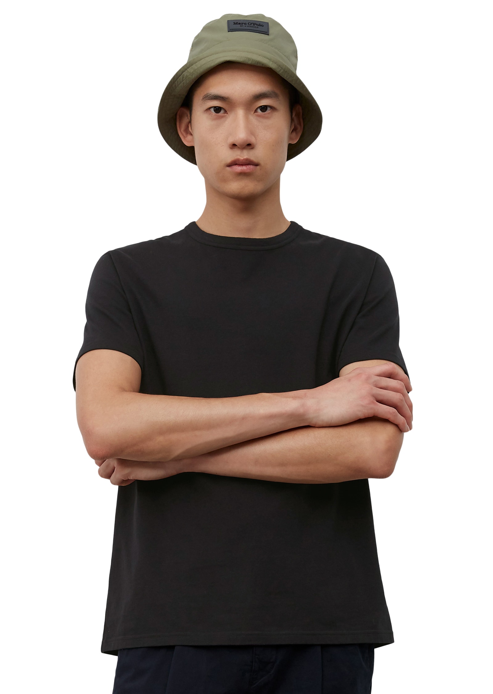 Marc O'Polo T-Shirt Rundhals-T-Shirt Regular aus hochwertiger Baumwolle