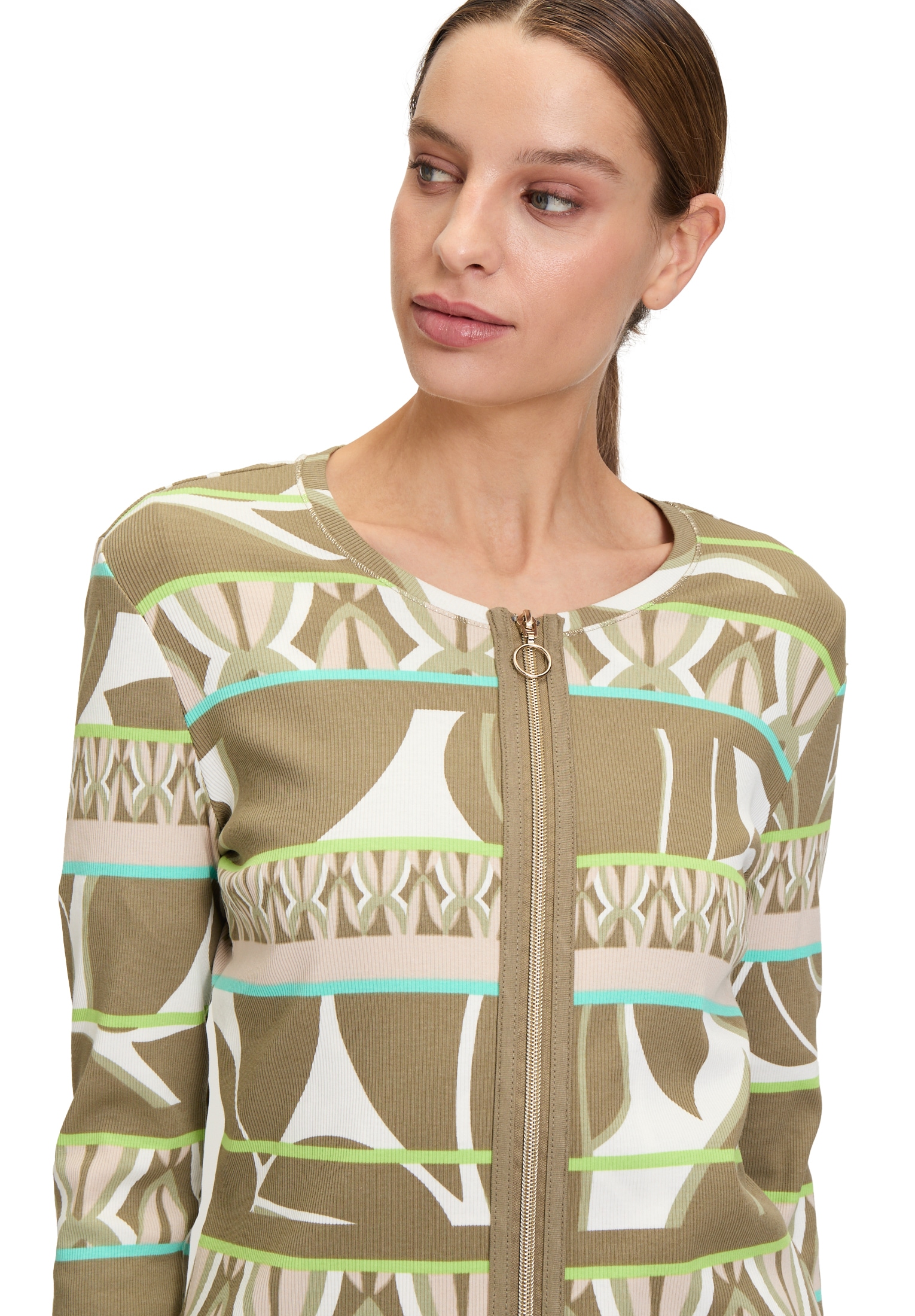 Betty Barclay 3/4-Arm-Shirt »Shirtjacke mit Rippenstruktur«