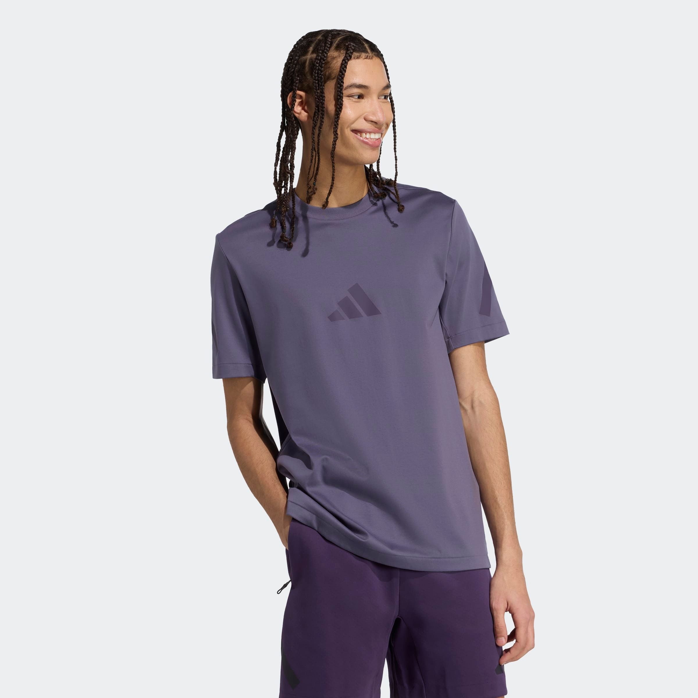 adidas Sportswear »M Z.N.E. TEE« sportlicher Stil, Kurzarm, aus Baumwolle, ohne Verschluss