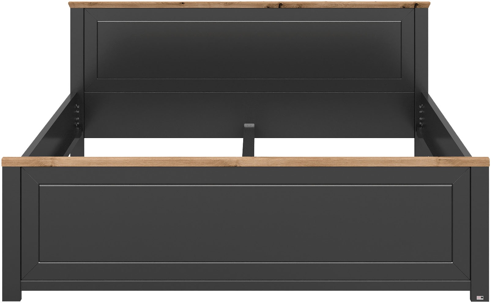 set one by Musterring Bett »York Schlafen«, (1 tlg.), Doppelbett 180 x 200 cm, weiß/Eiche Nelson oder grau/Artisan-Eiche