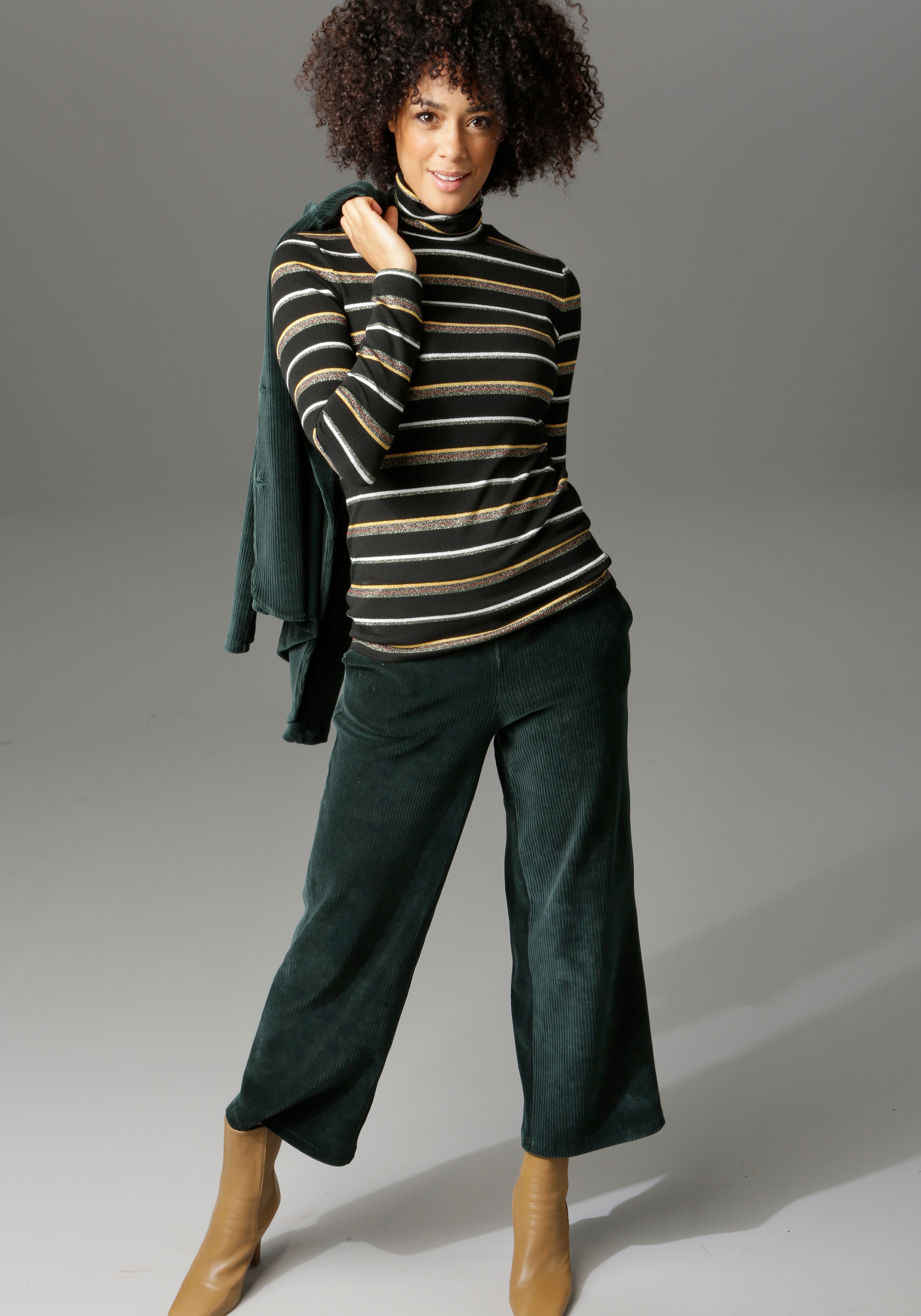 Aniston CASUAL Cordhose, in trendiger Culotte-Form