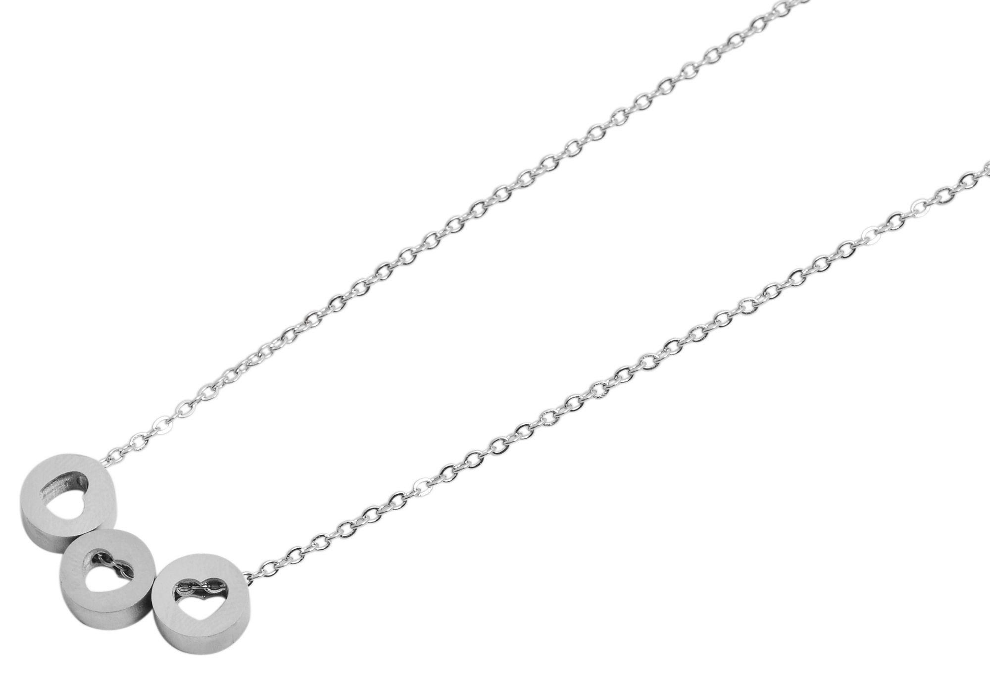 Adelia´s Gliederkette »Damen Halskette ¿ Ankerkette aus Edelstahl 43 cm«