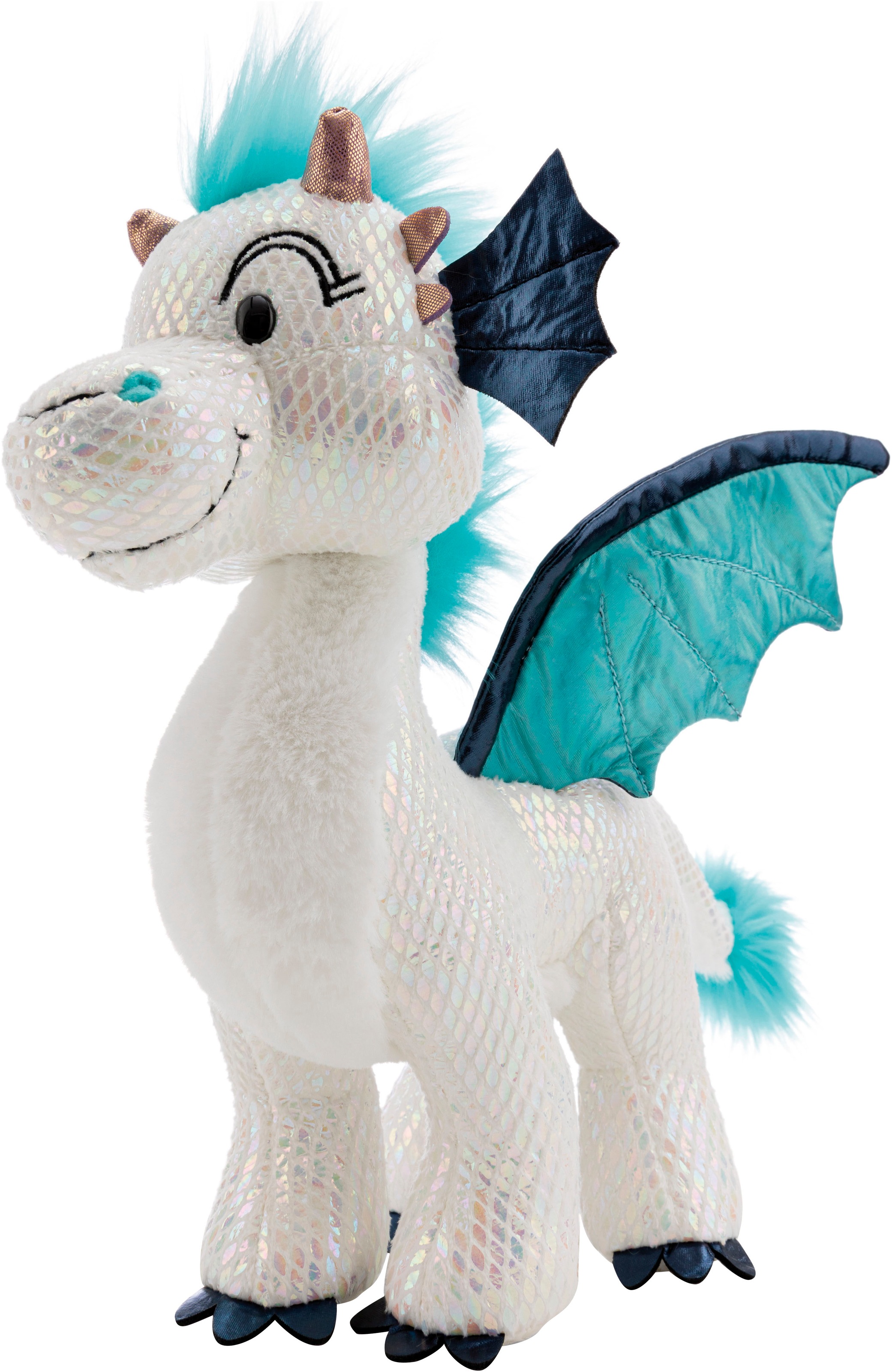 Nici Kuscheltier »Winter, Drache Zafura, 35 cm stehend« enthält recyceltes Material