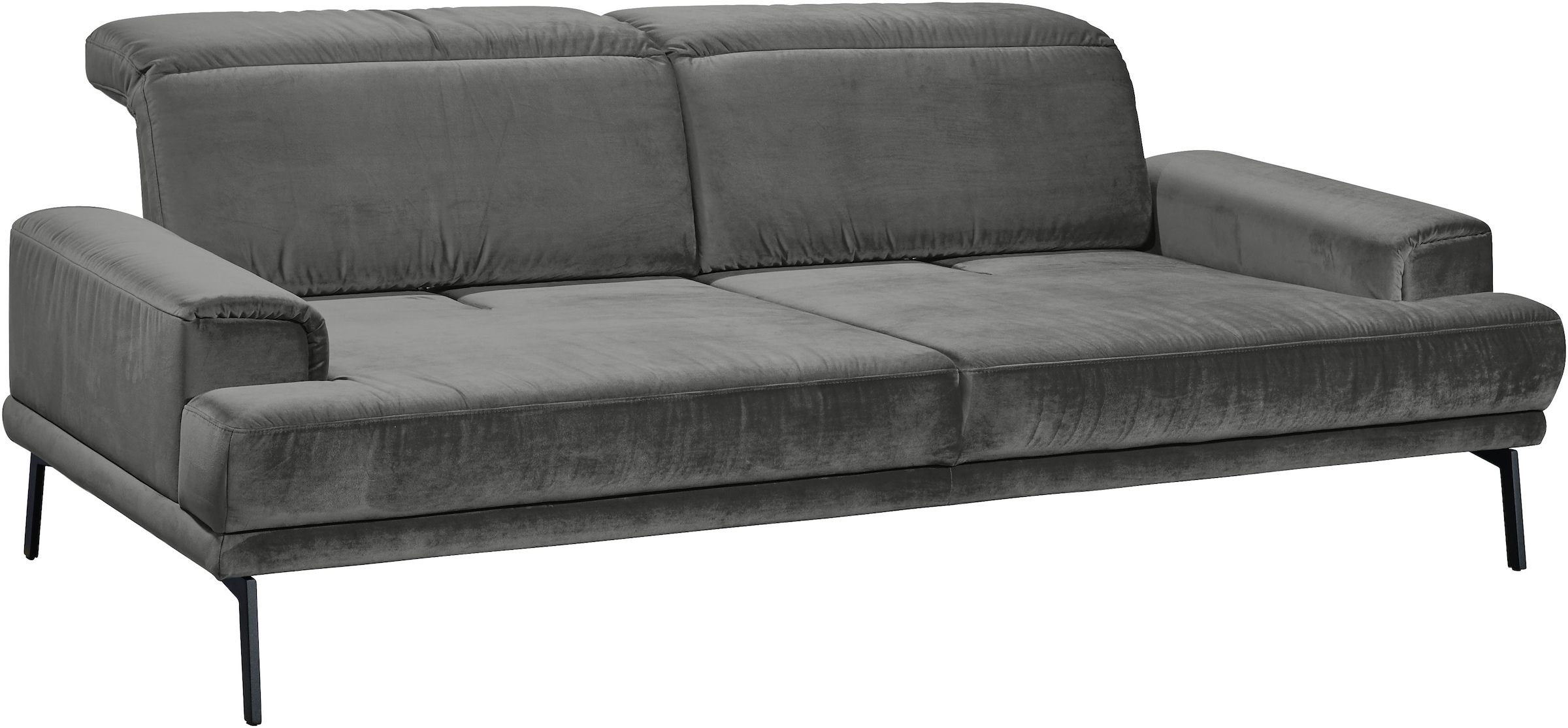 Musterring 3-Sitzer »MR 4580«, inkl. Kopf- und Sitztiefenverstellung, Fuß schwarz, B228 x T103 cm