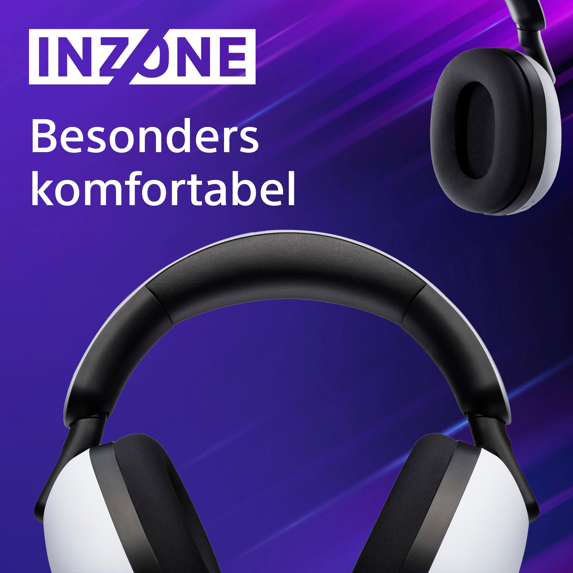 Sony Gaming-Headset »INZONE H7«, UNIVERSAL Modus Garantie 3 ➥ | Attention Ladestandsanzeige-Quick Jahre XXL Rauschunterdrückung-LED Bluetooth-Wireless