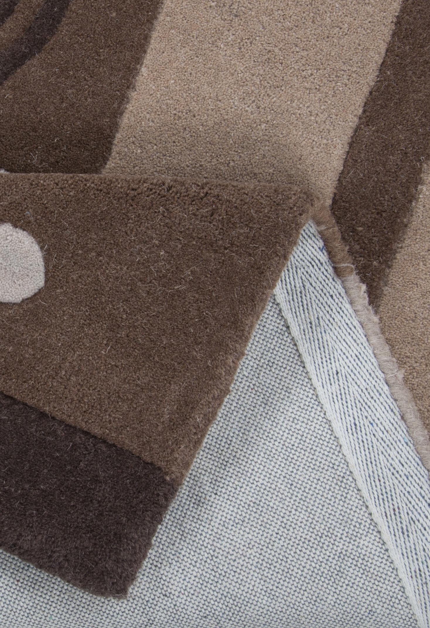 THEKO Wollteppich »Hawai 3205« rechteckig 14 mm Höhe reine Wolle, modernes Design, ideal im Wohnzimmer & Schlafzimmer