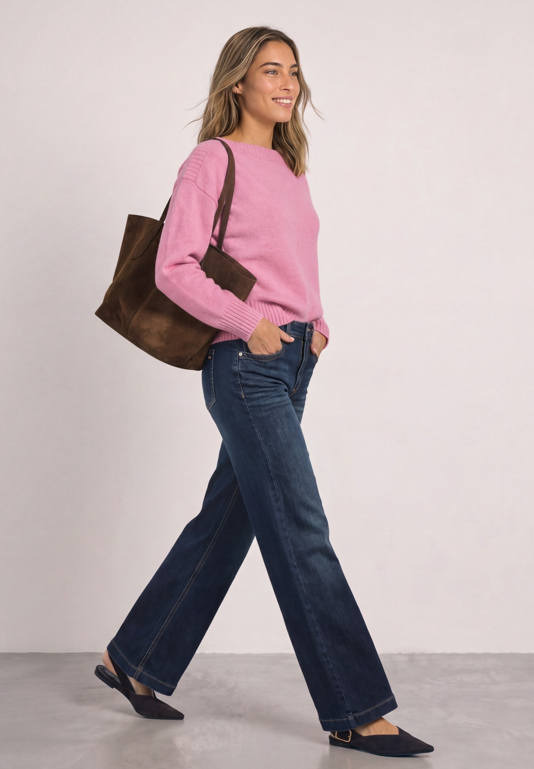 STREET ONE Strickpullover mit Boat Neck