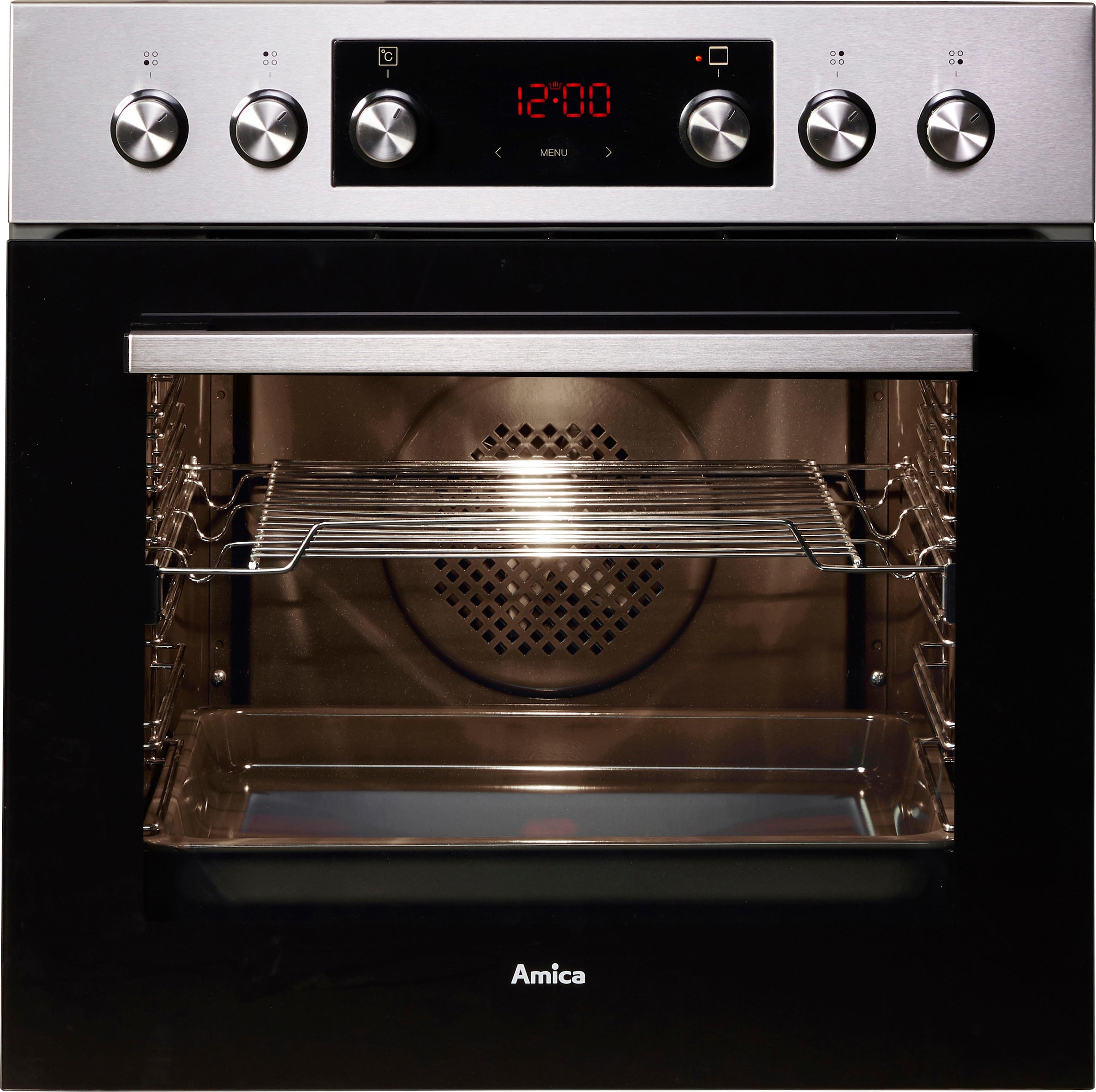 Amica Elektro-Herd-Set »EHCX 933 110 E«, mit 1-fach-Teleskopauszug, Steam Clean, SteamClean
