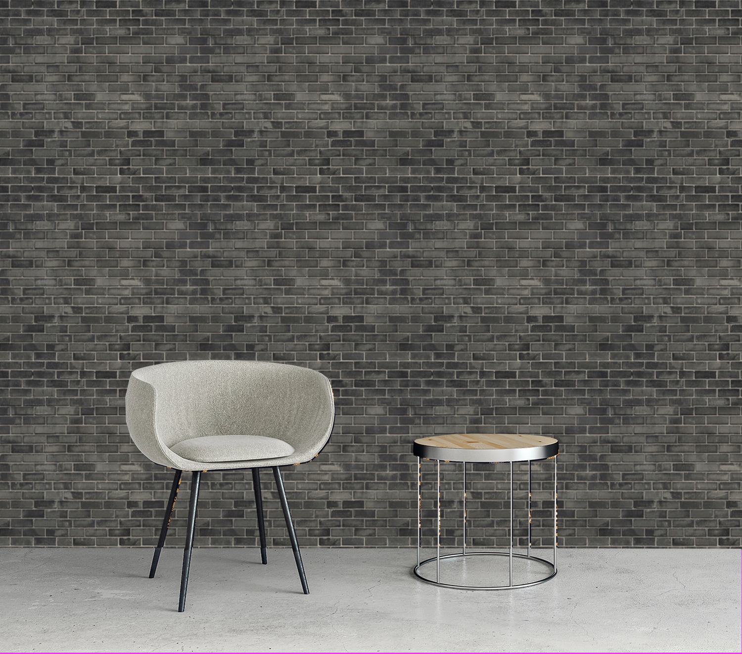 queence Vinyltapete »Talia« Steinoptik glatt 90x250cm, selbstklebend, kinderleichte Anbringung, , Sticker