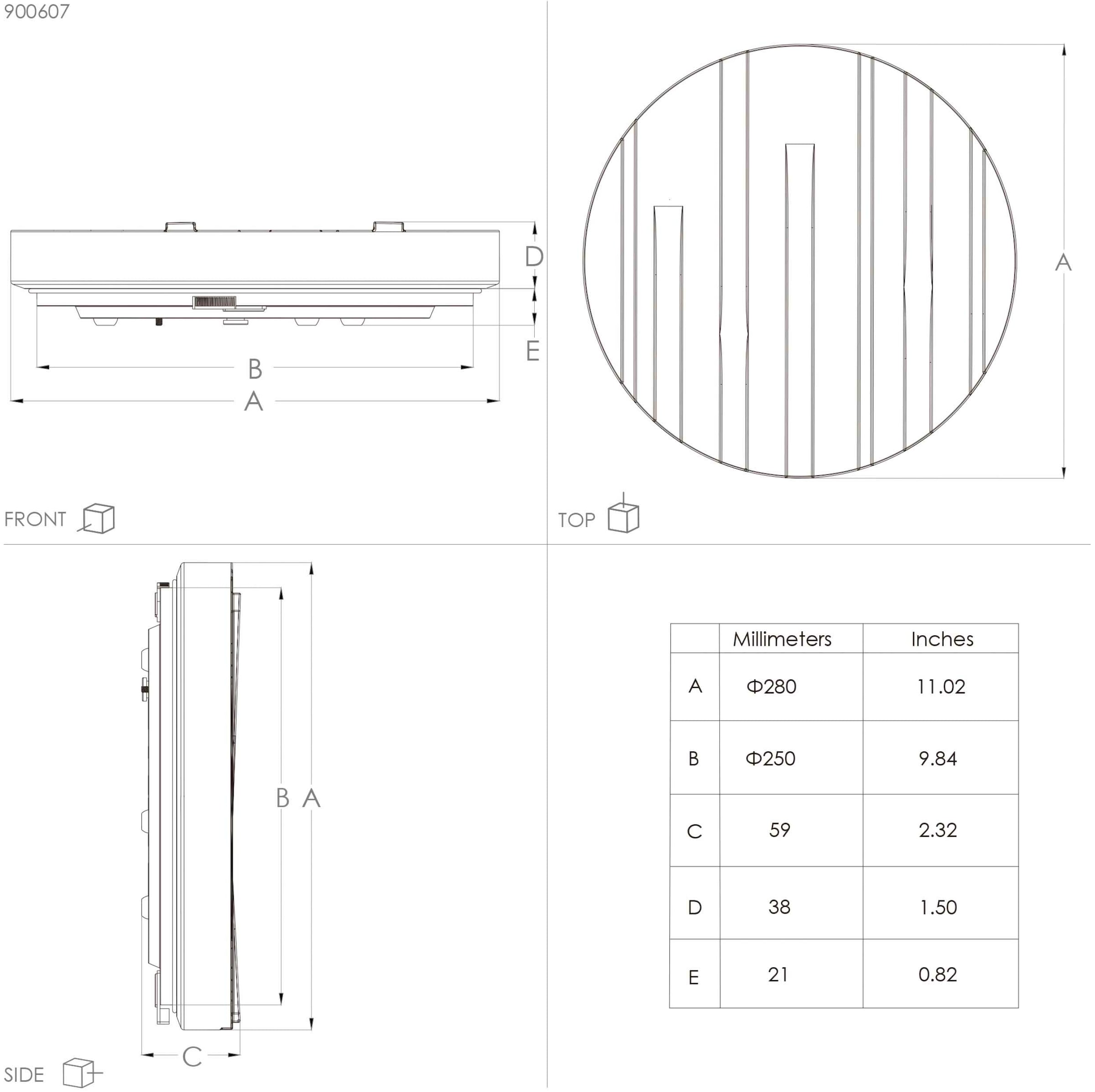 EGLO Deckenleuchte »FERENTINO« LED-Modul 1 Stk. Warmweiß Deckenlampe mit Dekor, Lampe Decke, Deckenbeleuchtung